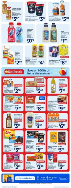 Preview of Walmart weekly flyer from shop Walmart valid from 18.06.2026 | Page: 5 | Products: Ketchup, Salad, Yogurt, Bread
