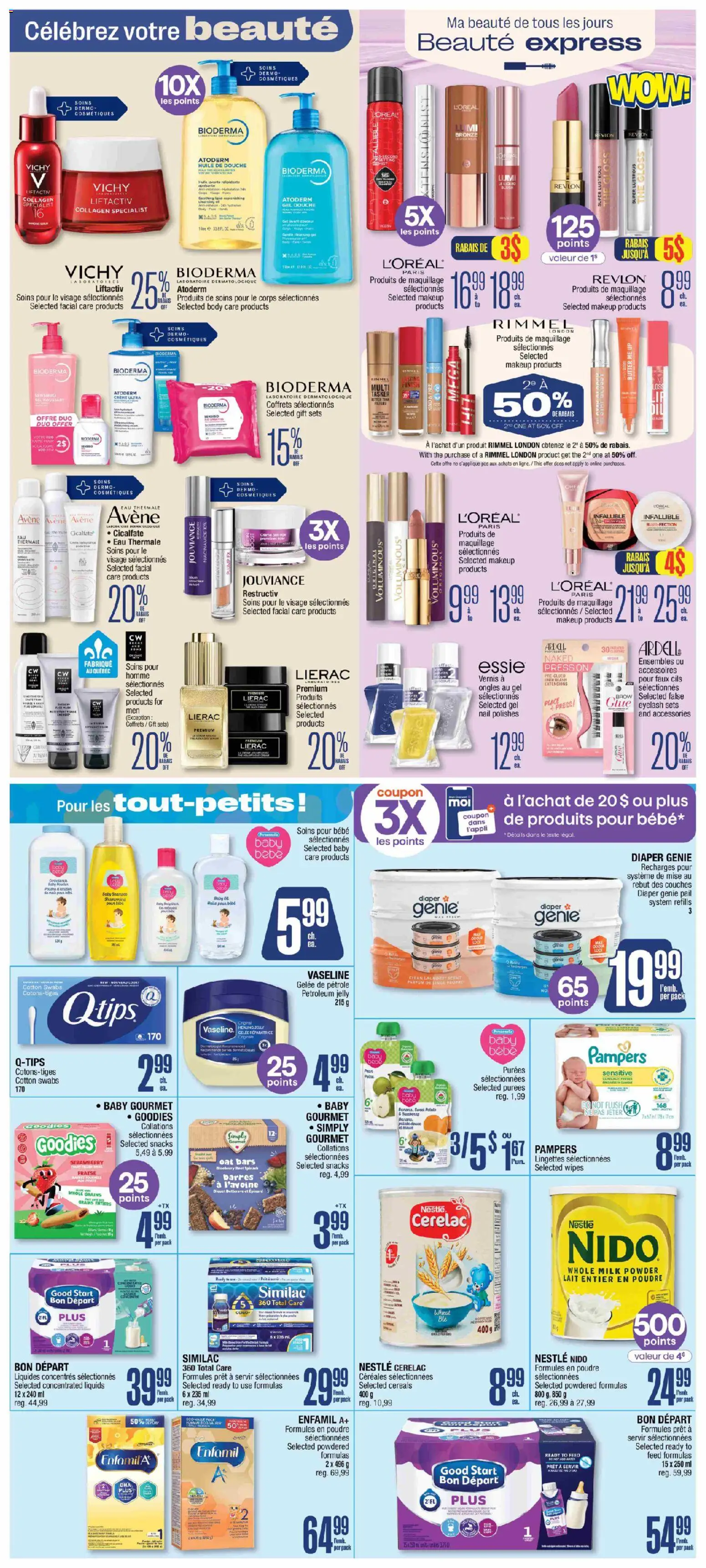 Jean Coutu flyer valid from Sep 17, 2026 | Page: 6 | Products: Grains, Cotton swabs, Snacks, Butter