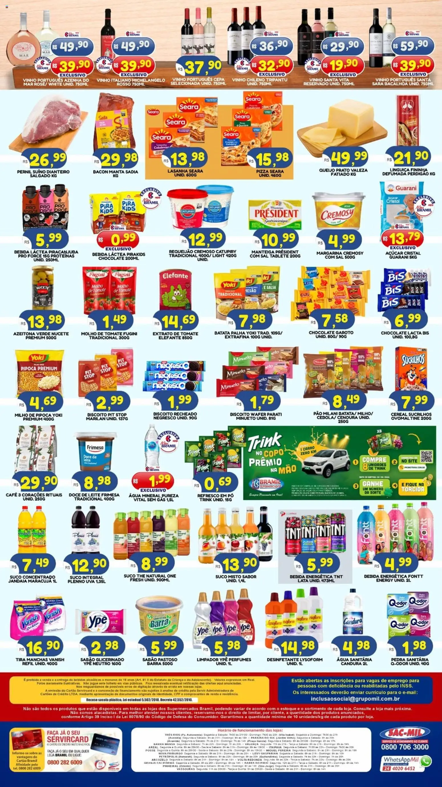 Bramil Supermercados Folheto - válido de 18.05.2026 | Página: 2 | Produtos: Pernil, Sucrilhos, Água mineral, Vanish