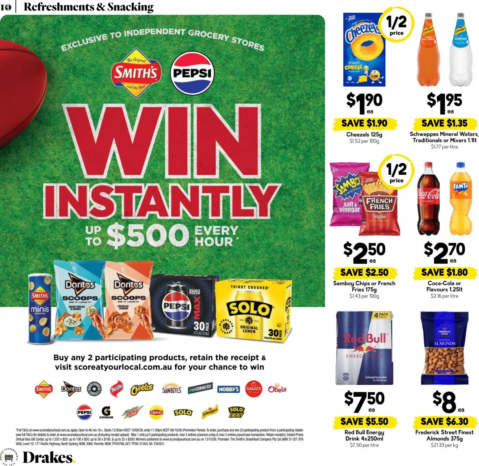 Drakes catalogue - valid from 26/08/2026 | Page: 10 | Products: Fries, Salt, Lemon, Fanta