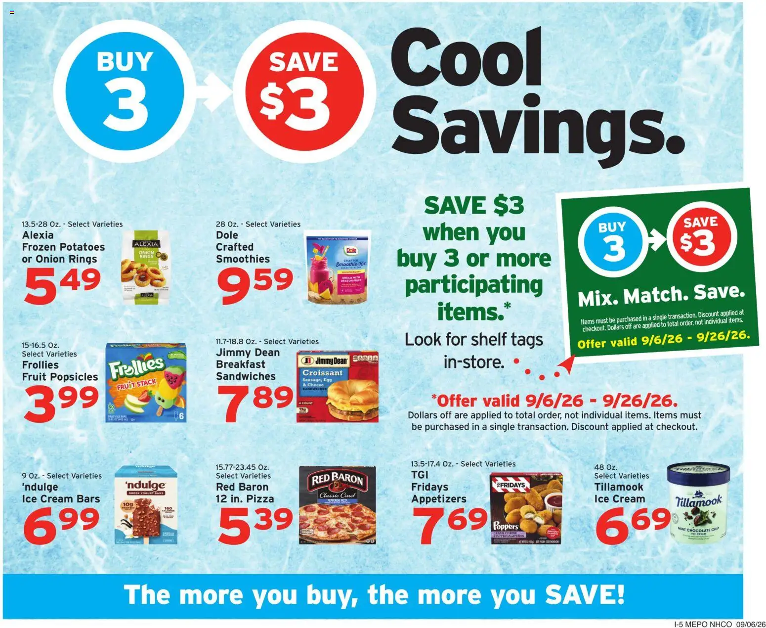 Hannaford Weekly Ad - valid from 09/06/2026 | Page: 13 | Products: Shelf, Yogurt, Ice, Greek yogurt
