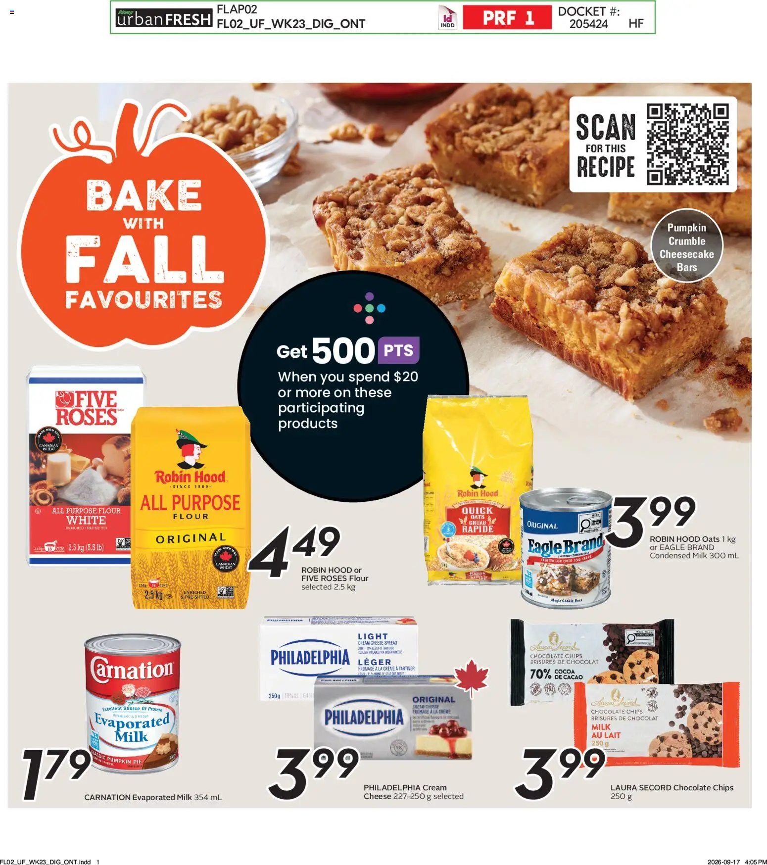 Sobeys flyer valid from Oct 1, 2026 | Page: 2 | Products: Cream, Oats, Flour, Chocolate