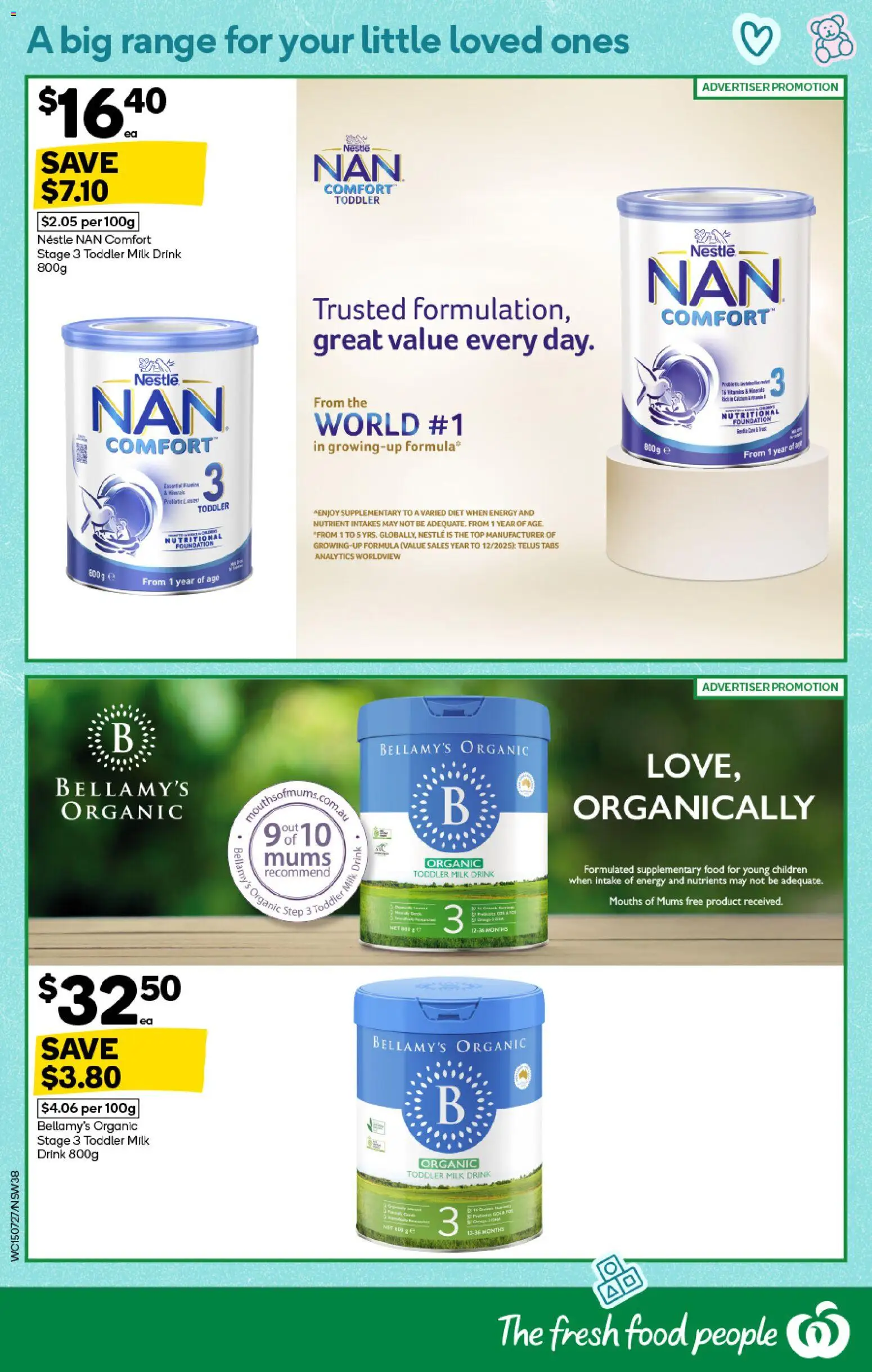 Woolworths catalogue - valid from 15/07/2026 | Page: 38 | Products: Food, Milk, Foundation, Nutrients