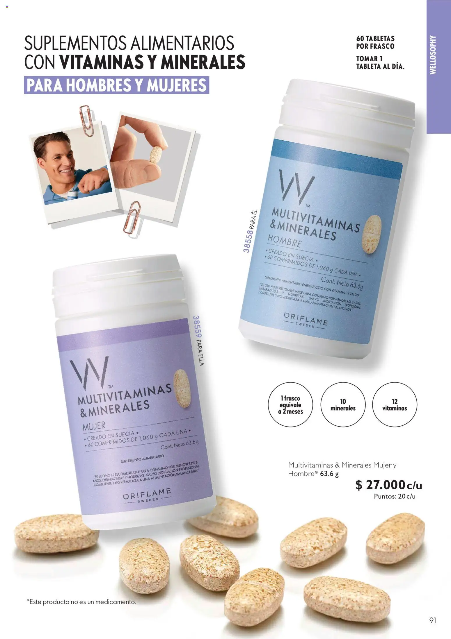 Oriflame catálogo │ válido desde el 11.09.2026 | Página: 91 | Productos: Tableta, Frasco, Vitaminas