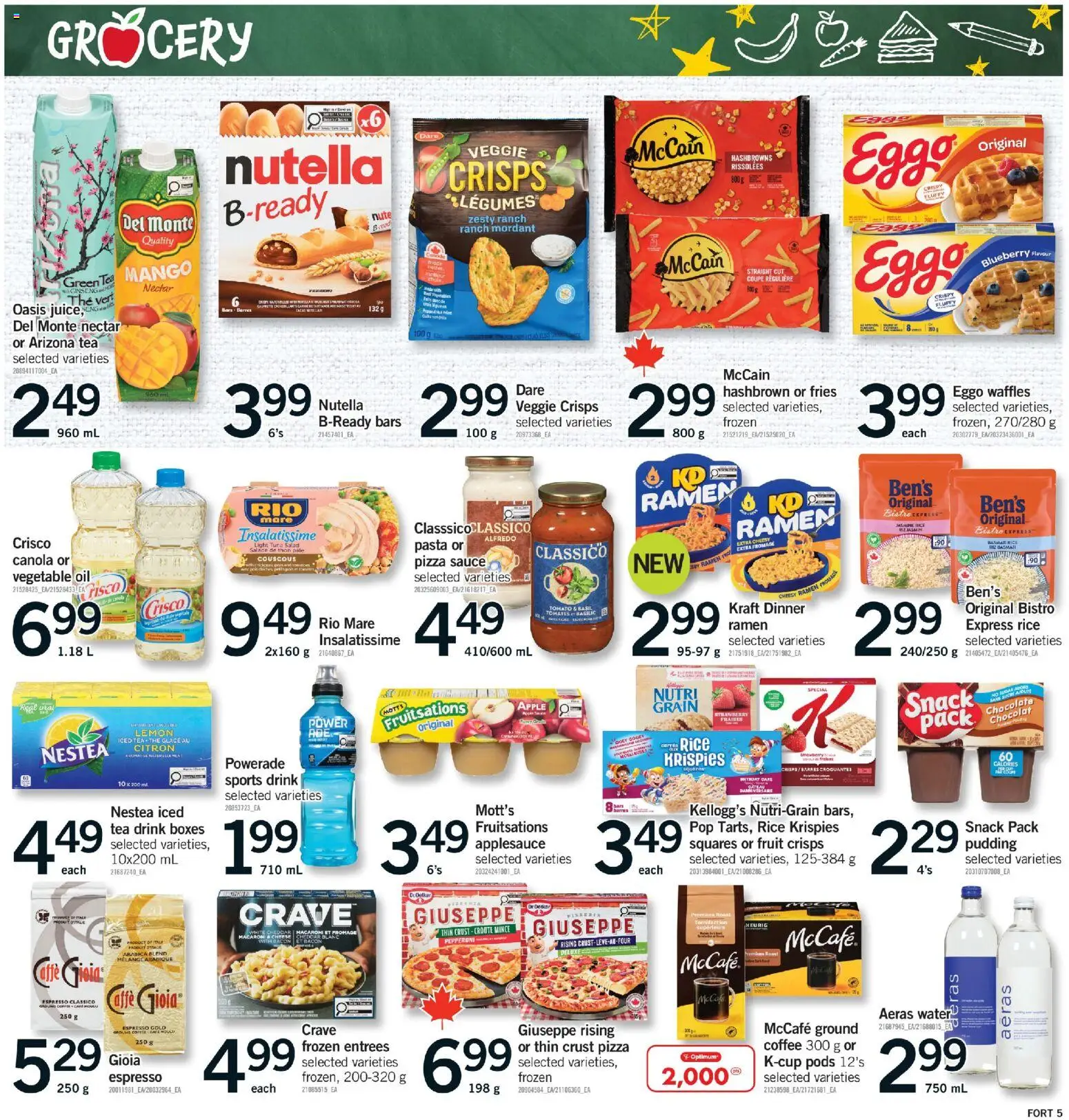 Fortinos flyer valid from Sep 3, 2026 | Page: 6 | Products: Tomato, Green tea, Tuna salad, Coffee