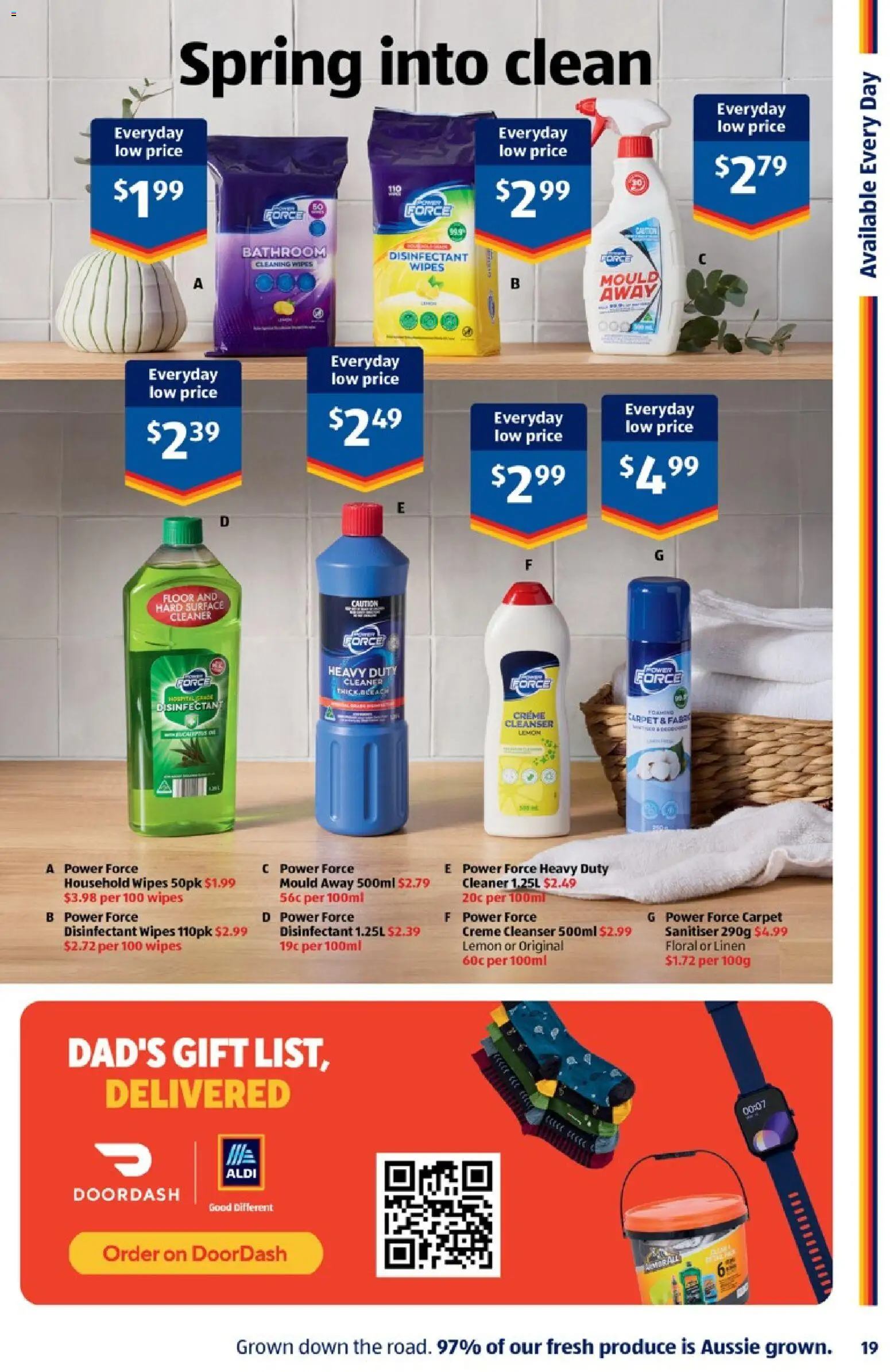 Aldi catalogue - valid from 23/08/2026 | Page: 19 | Products: Floral, Linen, Cleaner, Bathroom