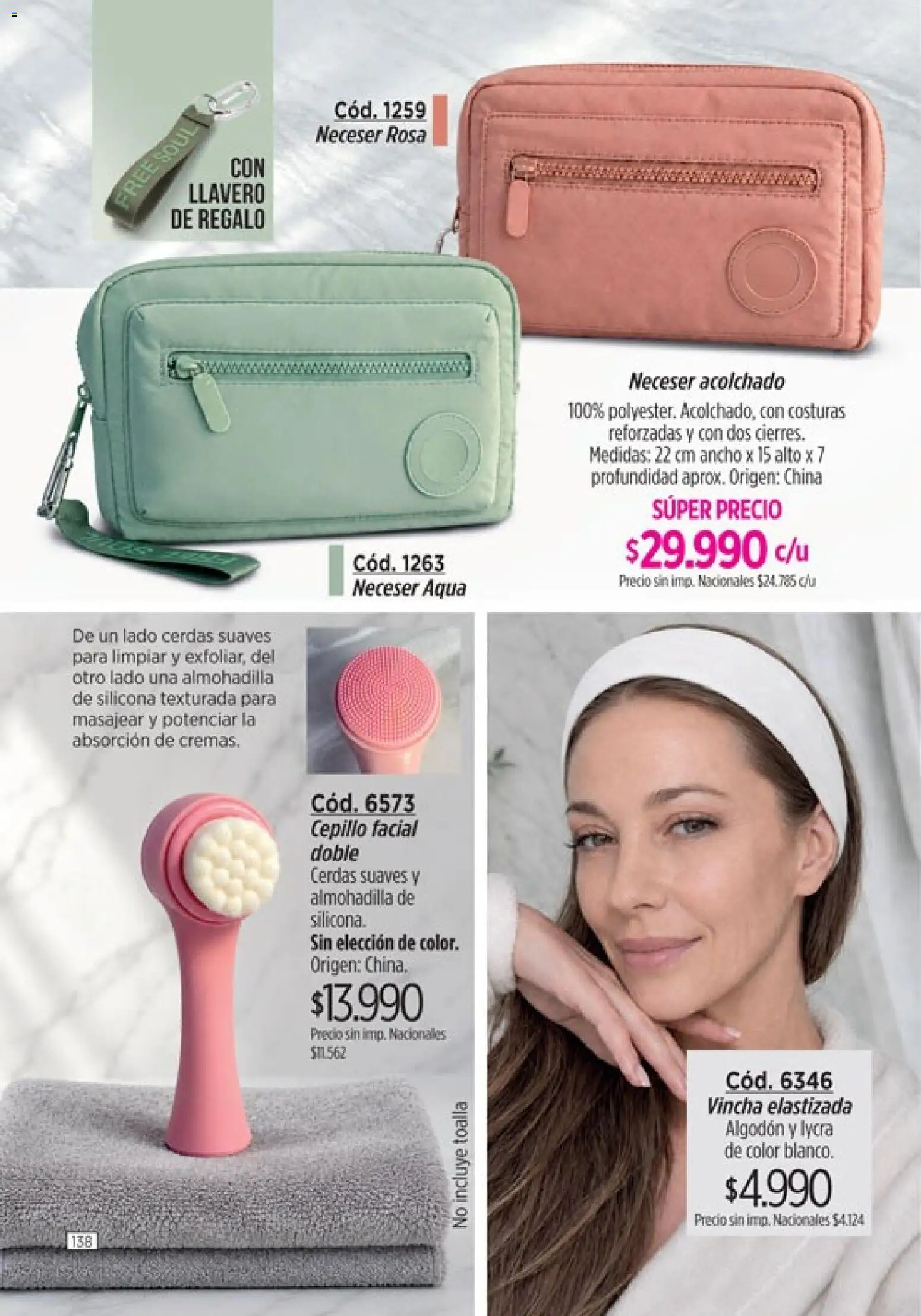 Catálogo Amodil Campaña 14 │ válido desde el 07/08/2026 | Página: 138 | Productos: Toalla, Vincha, Acolchado, Cepillo