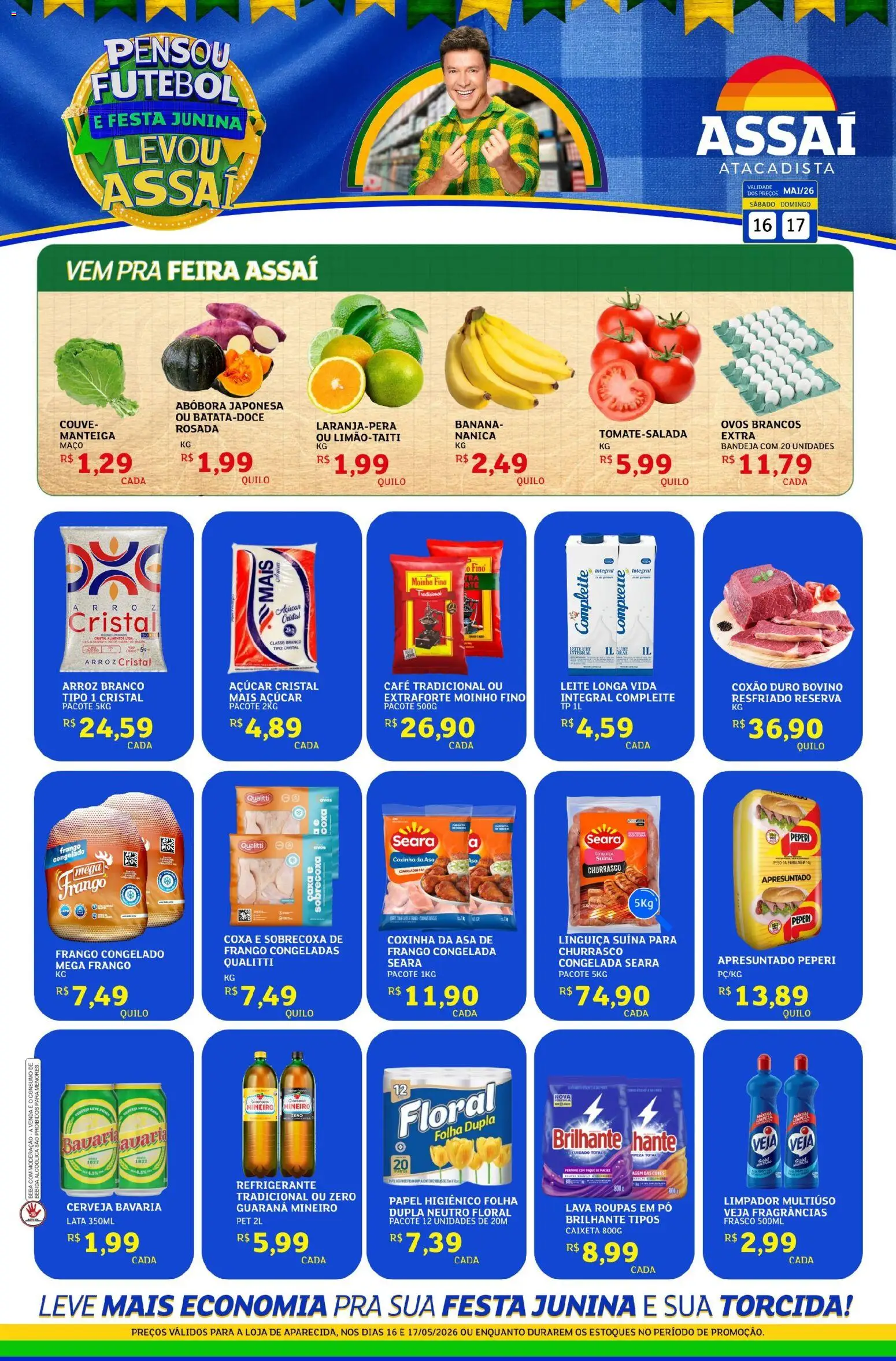 Assaí Atacadista Folheto - válido de 16.05.2026 | Página: 1 | Produtos: Perfume, Manteiga, Café, Cerveja