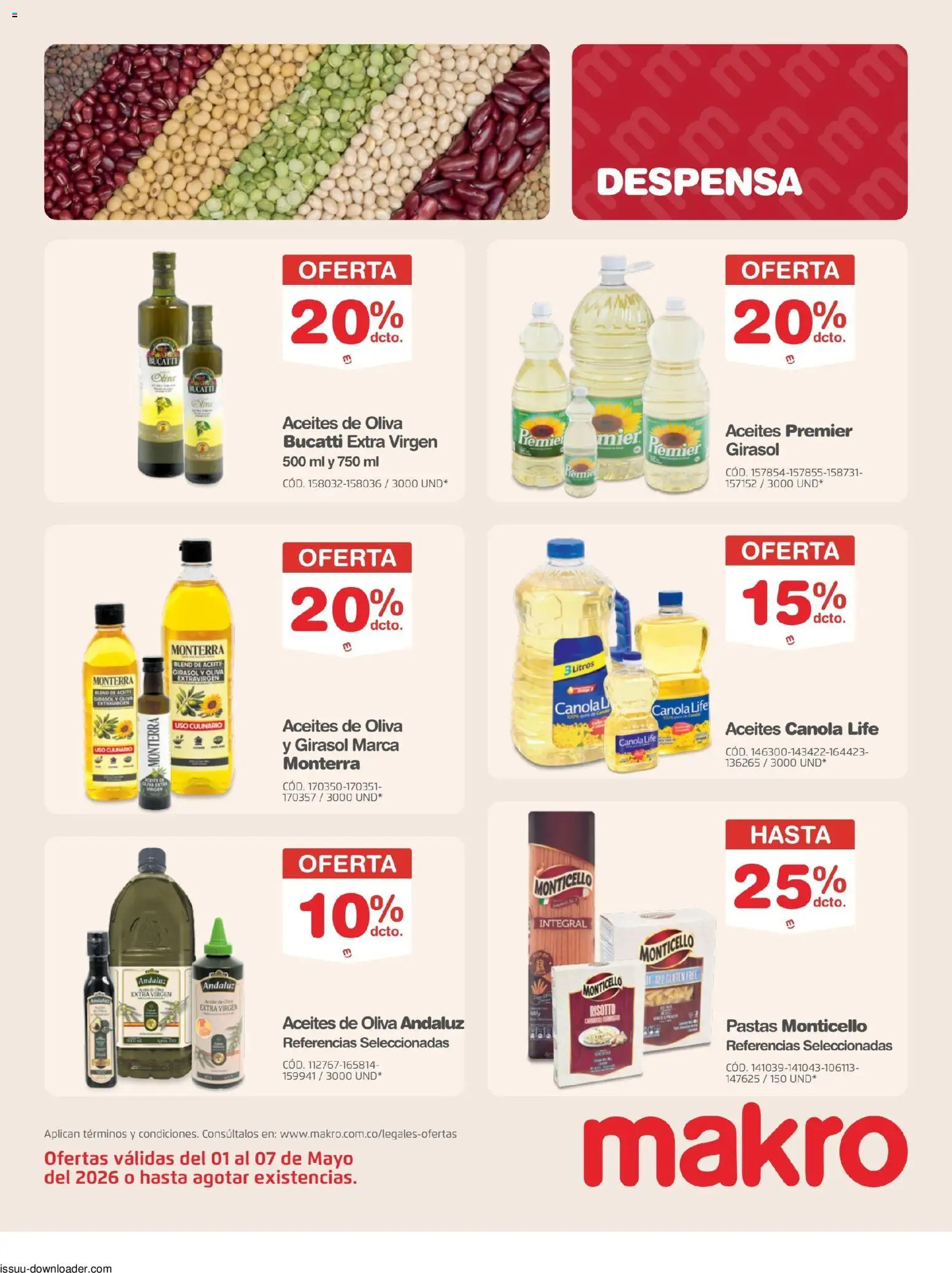 Makro revista - valida desde el 01.05.2026 | Página: 10 | Productos: Mermelada, Oliva, Aceite
