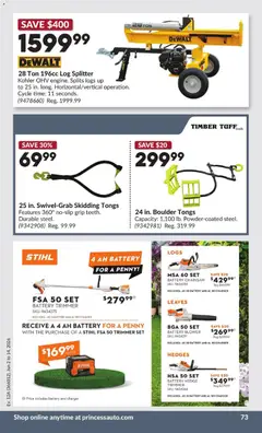 Preview of Princess Auto weekly flyer - 2 Week Sale! from shop Princess Auto valid from 02.06.2026 | Page: 74