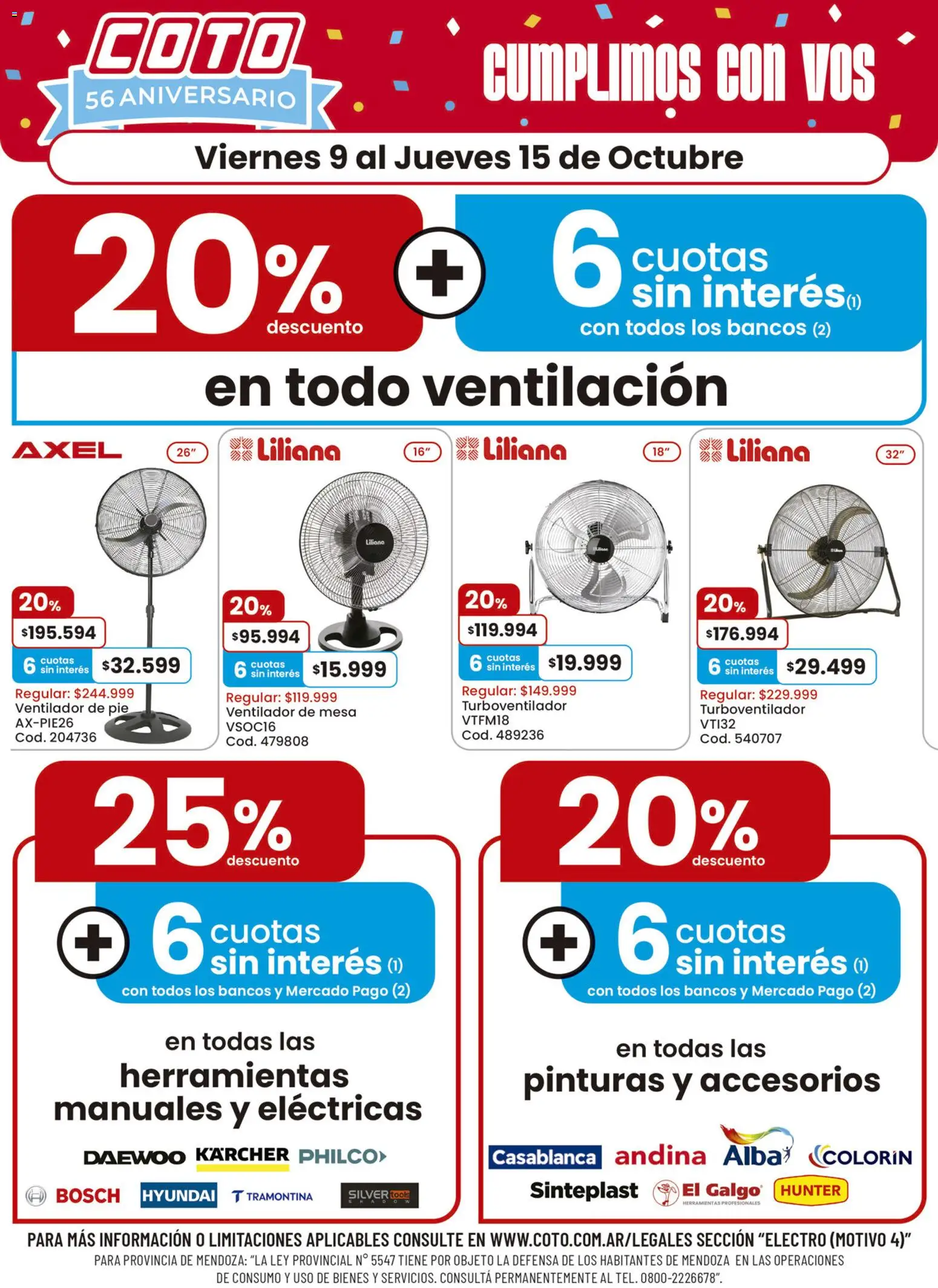 Coto ofertas ventilación │ válido desde el 09/10/2026 | Página: 1