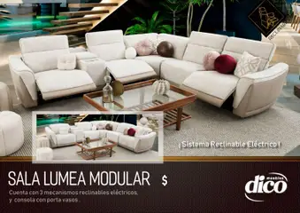 Vista previa de Muebles Dico catálogo Salas reclinables , nuevo folleto de la tienda, válido en México a partir del 27/03/2026 | Página: 8 | Productos: Modular, Vasos