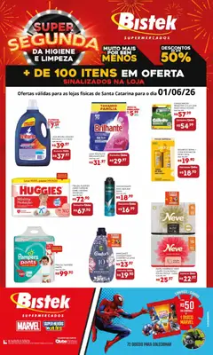 Bistek Supermercados ofertas Super Segunda - Pré-Visualização do folheto da loja Bistek Supermercados, válido de 01.06.2026