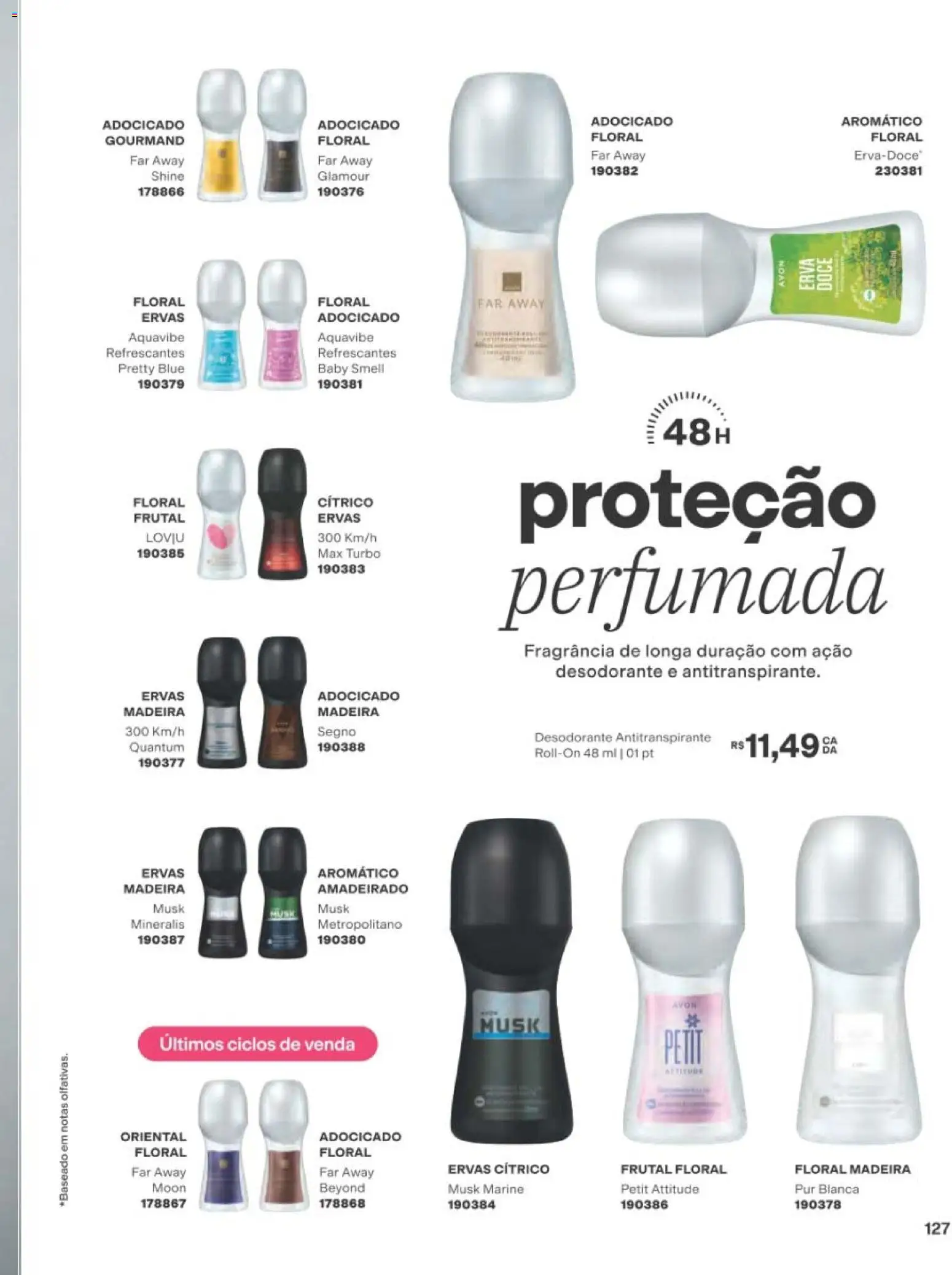Avon Folheto - válido de 01/09/2026 | Página: 127 | Produtos: Fragrância, Desodorante, Doce