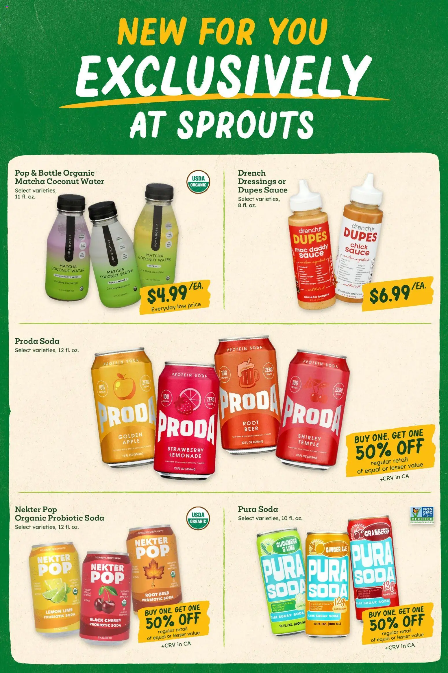 Sprouts Weekly Ad - valid from 27.05.2026 | Page: 9 | Products: Water, Sauce, Sugar, Lime
