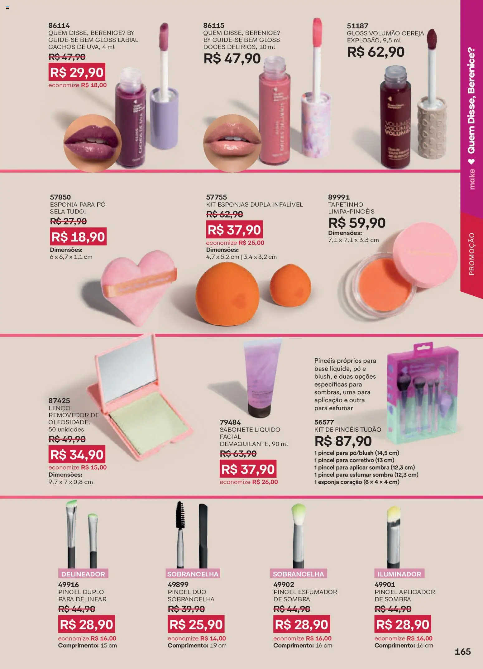 O Boticário Folheto - válido de 29/06/2026 | Página: 169 | Produtos: Gloss labial, Lenço, Iluminador, Sabonete líquido