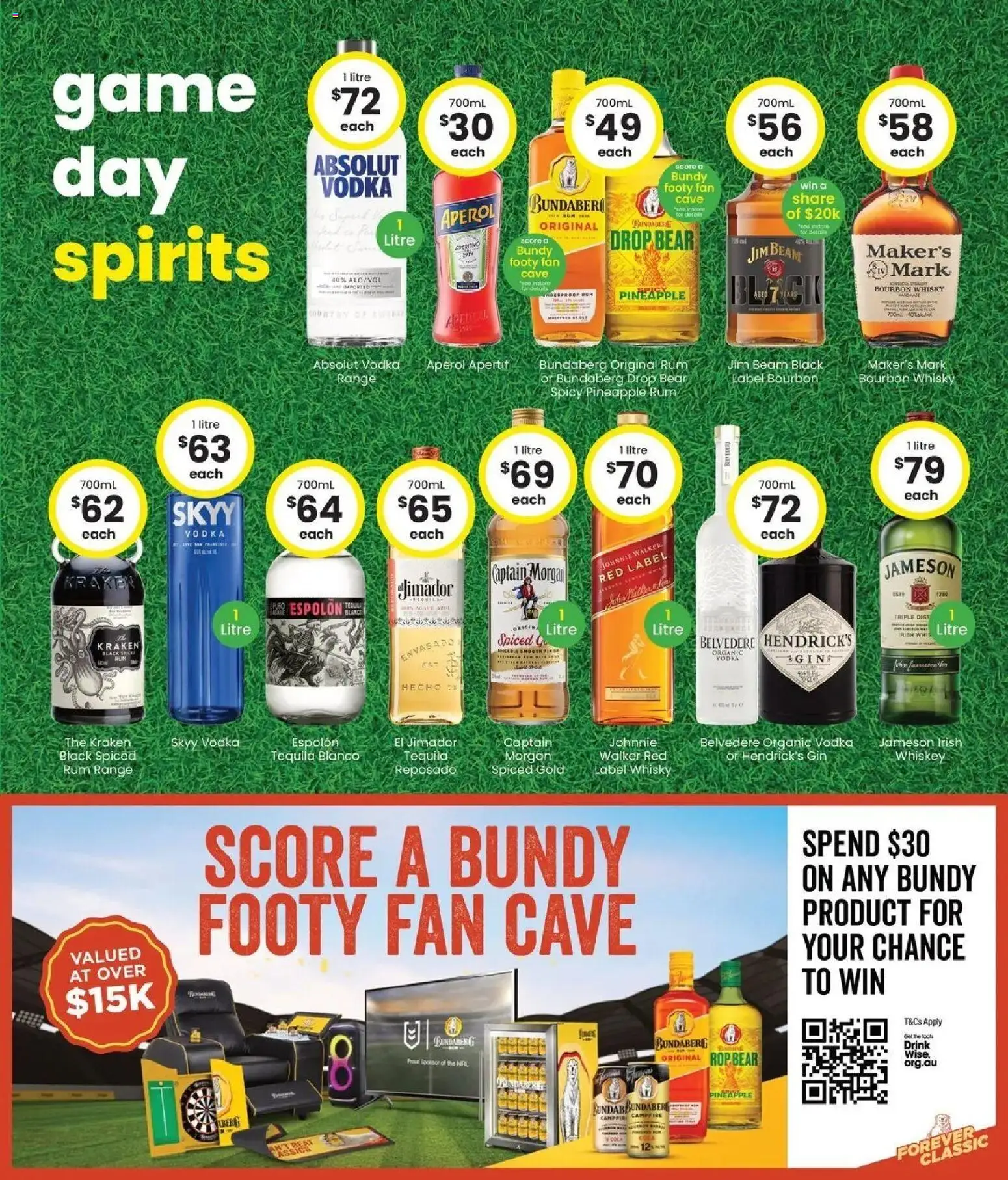 The Bottle-O - Good value booze for good value fans 14/09 - 14/09/2026 > weekly / monthly specials | Page: 5 | Products: Pineapple, Fan, Hendrick’s Gin, Jameson