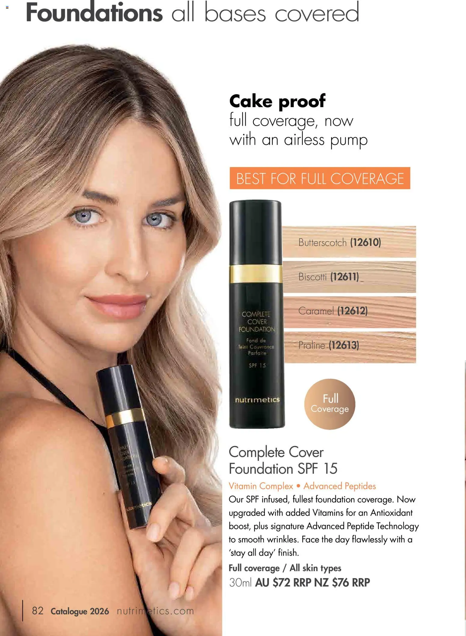 Nutrimetics catalogue - valid from 01/01/2026 | Page: 82 | Products: Cake, Foundation, Vitamin