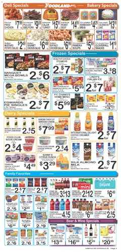Preview of Foodland weekly ads valid from 07/14/2026 | Page: 3 | Products: Broccoli, Wine, Water, Muffin