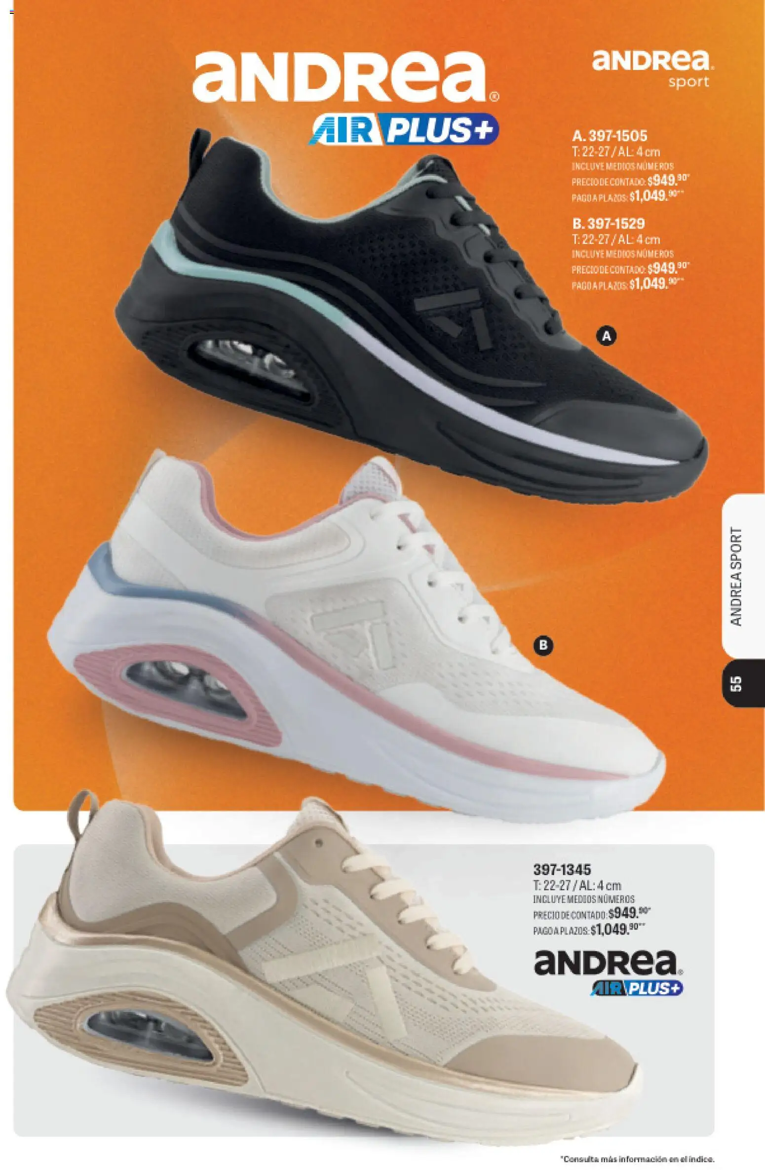 Nuevas ofertas de Andrea válidas en toda la República Mexicana desde el 23/08/2026. ¡Encuentra las mejores ofertas en Andrea catálogo Sport! | Página: 44