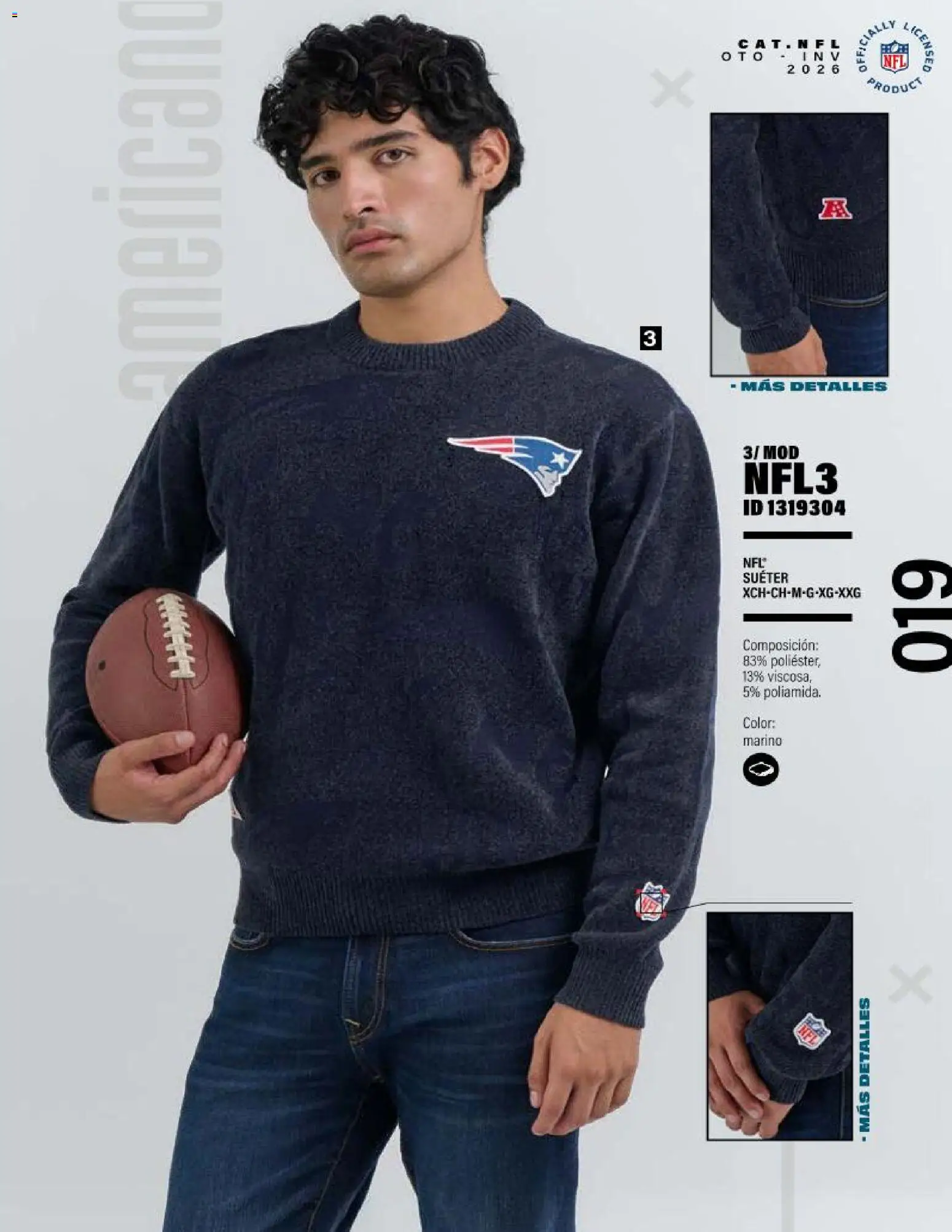 Nuevas ofertas de Price Shoes válidas en toda la República Mexicana desde el 01/09/2026. ¡Encuentra las mejores ofertas en Price Shoes catálogo NFL! | Página: 19 | Productos: Suéter