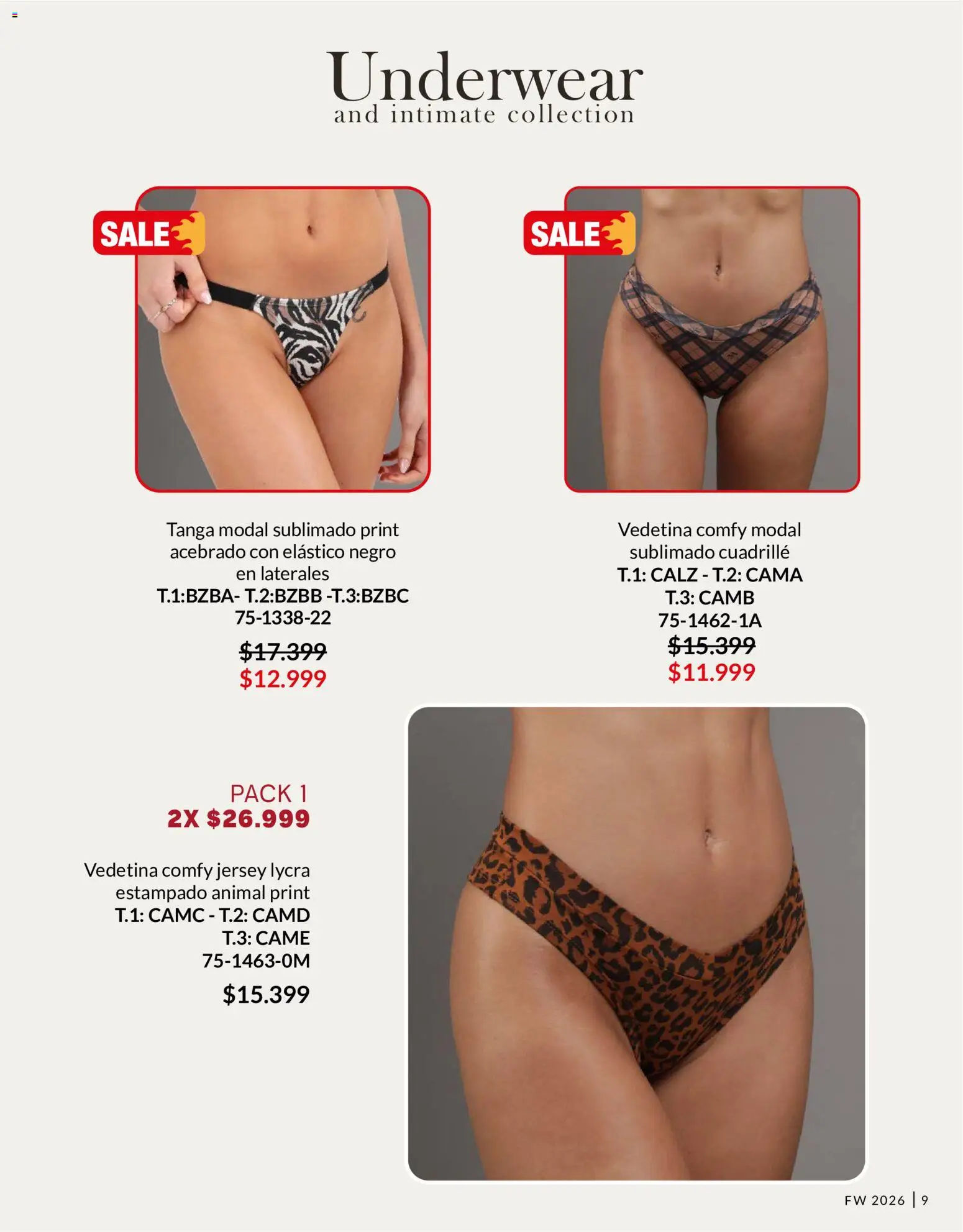Vitnik - Underwear & Complements │ válido desde el 04/08/2026 | Página: 9 | Productos: Cama
