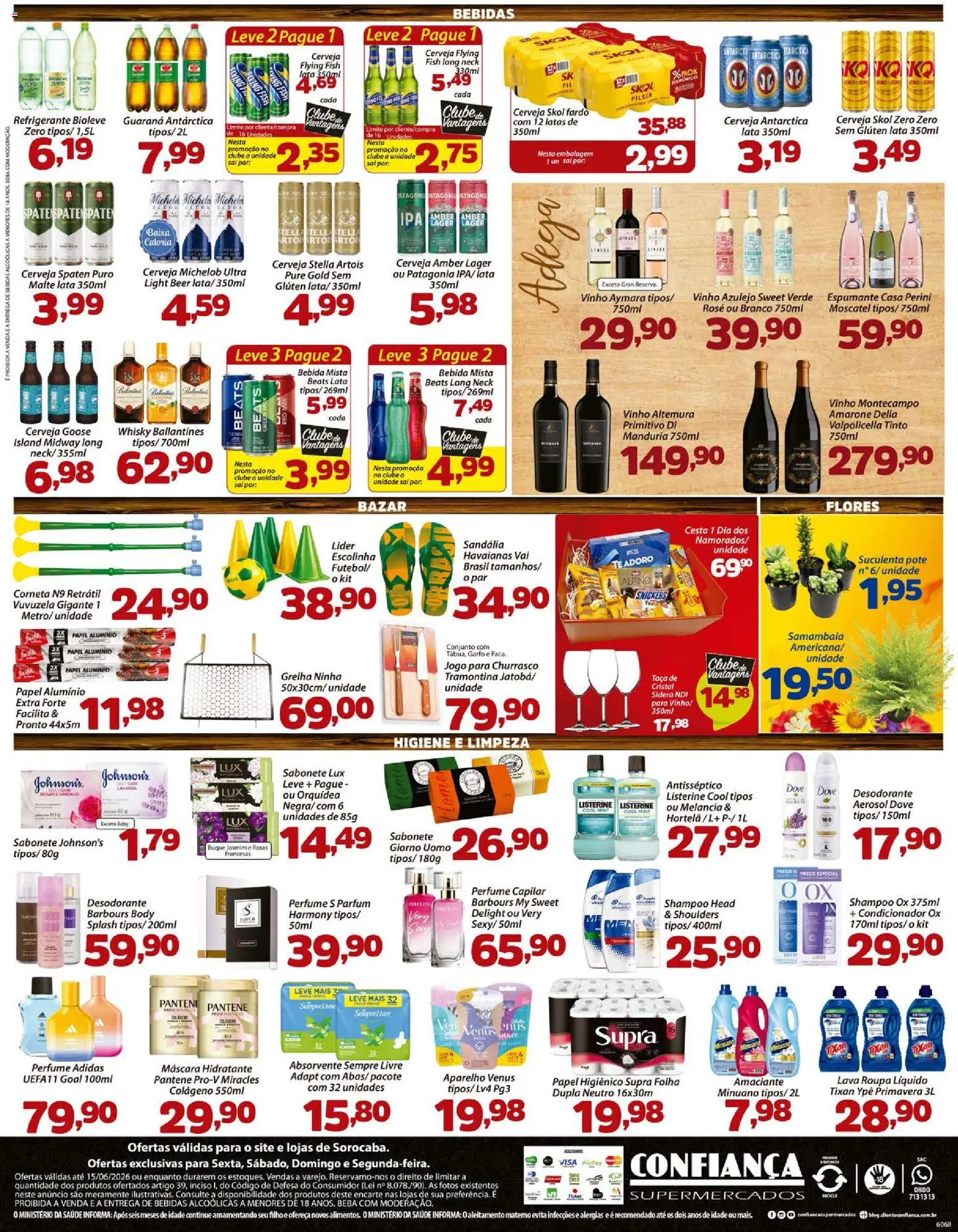 Confiança Folheto - válido de 12.06.2026 | Página: 4 | Produtos: Sabonete, Sal, Sempre Livre, Amaciante