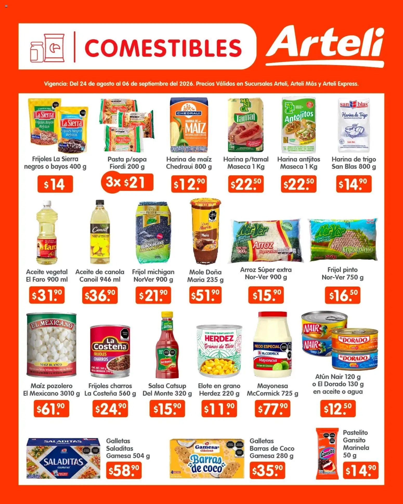 Nuevas ofertas de Arteli válidas en toda la República Mexicana desde el 24/08/2026. ¡Encuentra las mejores ofertas en Arteli folleto Quincenal! | Página: 4