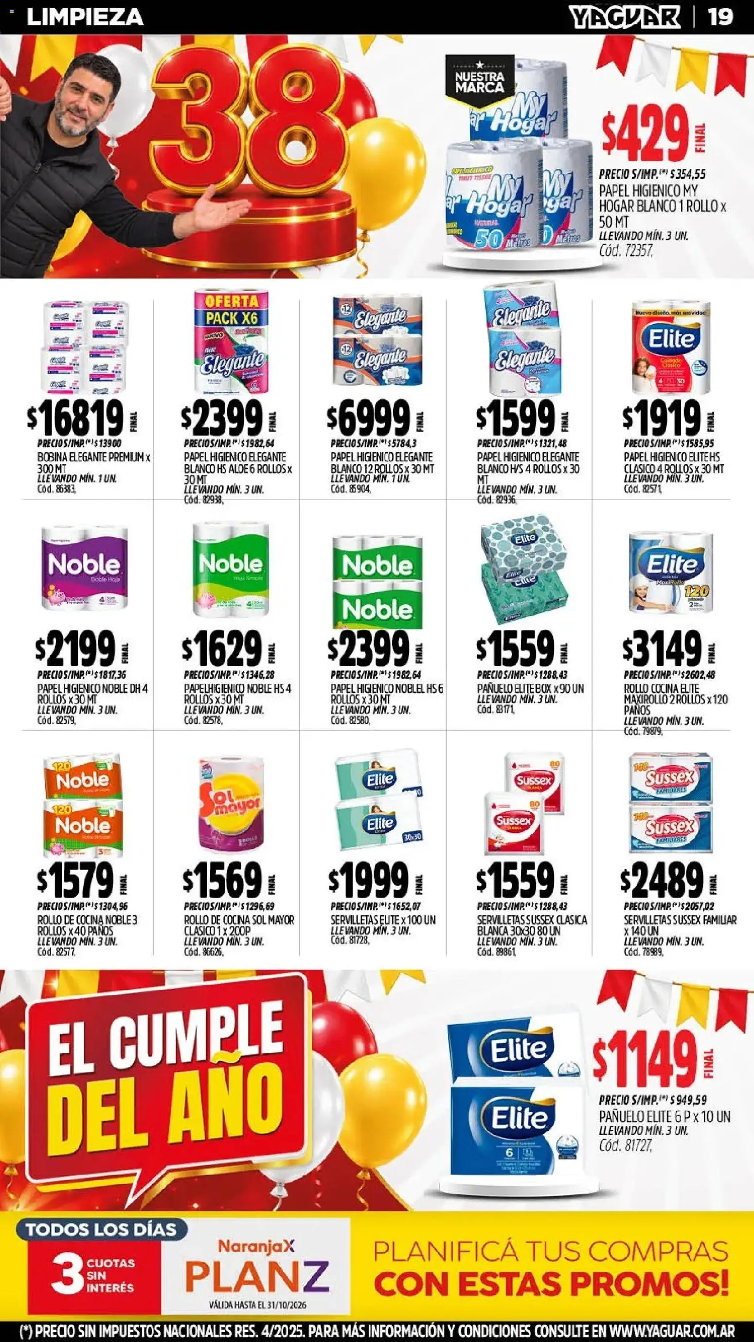Yaguar - Oferta Semanal Mar del Plata │ válido desde el 26/10/2026 | Página: 20