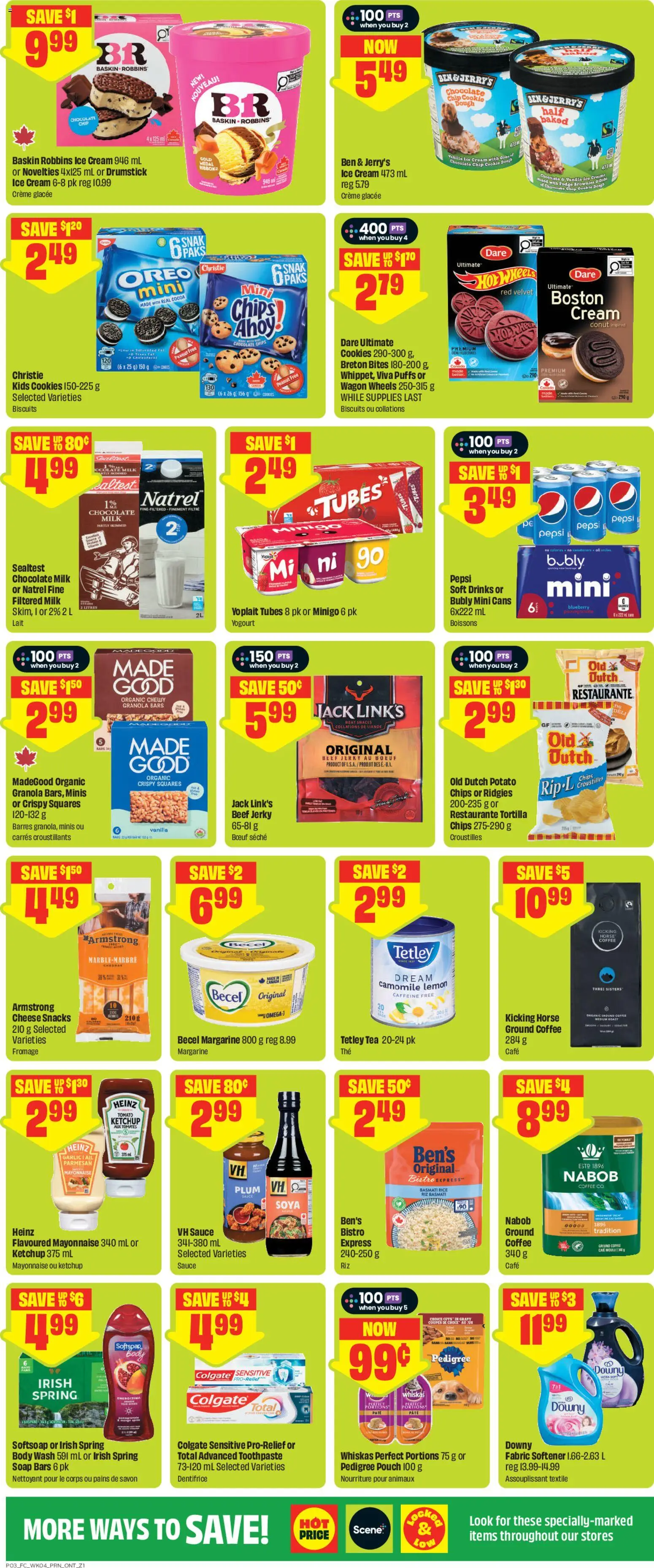 FreshCo flyer valid from 21.05.2026 | Page: 4 | Products: Rice, Toothpaste, Milk, Cheese