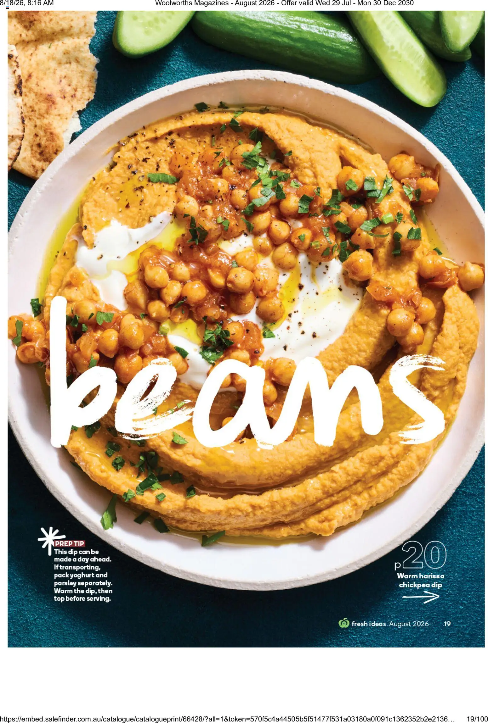 Woolworths catalogue - valid from 01/08/2026 | Page: 19 | Products: Yoghurt, Parsley, Beans