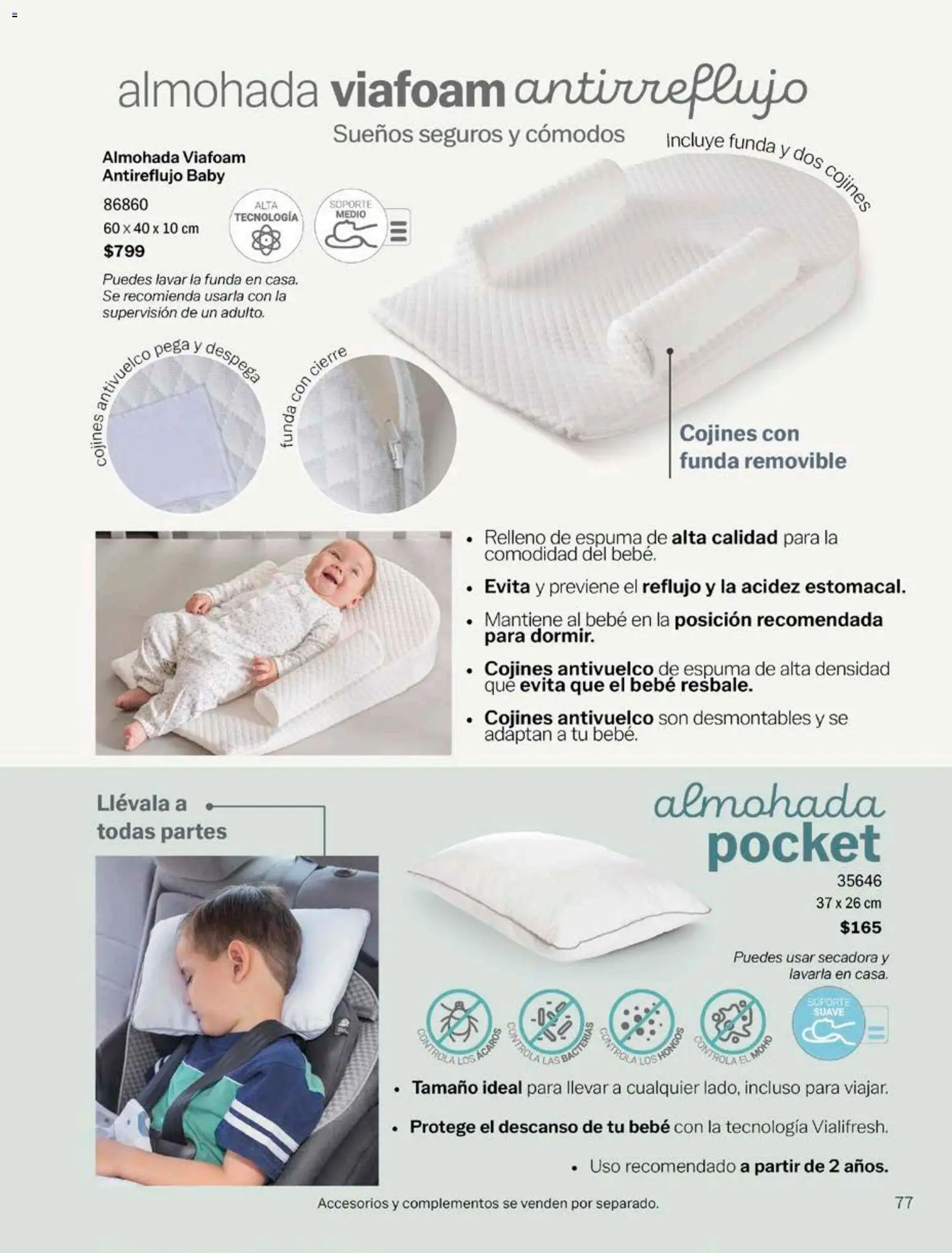 Nuevas ofertas de Vianney válidas en toda la República Mexicana desde el 17/08/2026. ¡Encuentra las mejores ofertas en Vianney catálogo Bebé! | Página: 79 | Productos: Secadora, Hongos, Espuma, Almohada