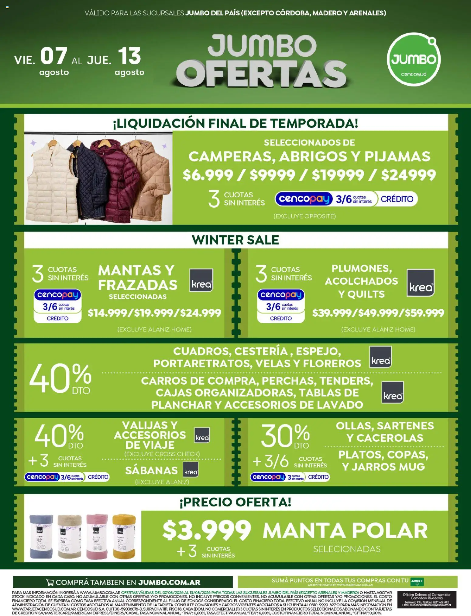 Jumbo - Electro y Hogar │ válido desde el 07/08/2026 | Página: 2 | Productos: Planchar, Sabanas, Velas, Manta