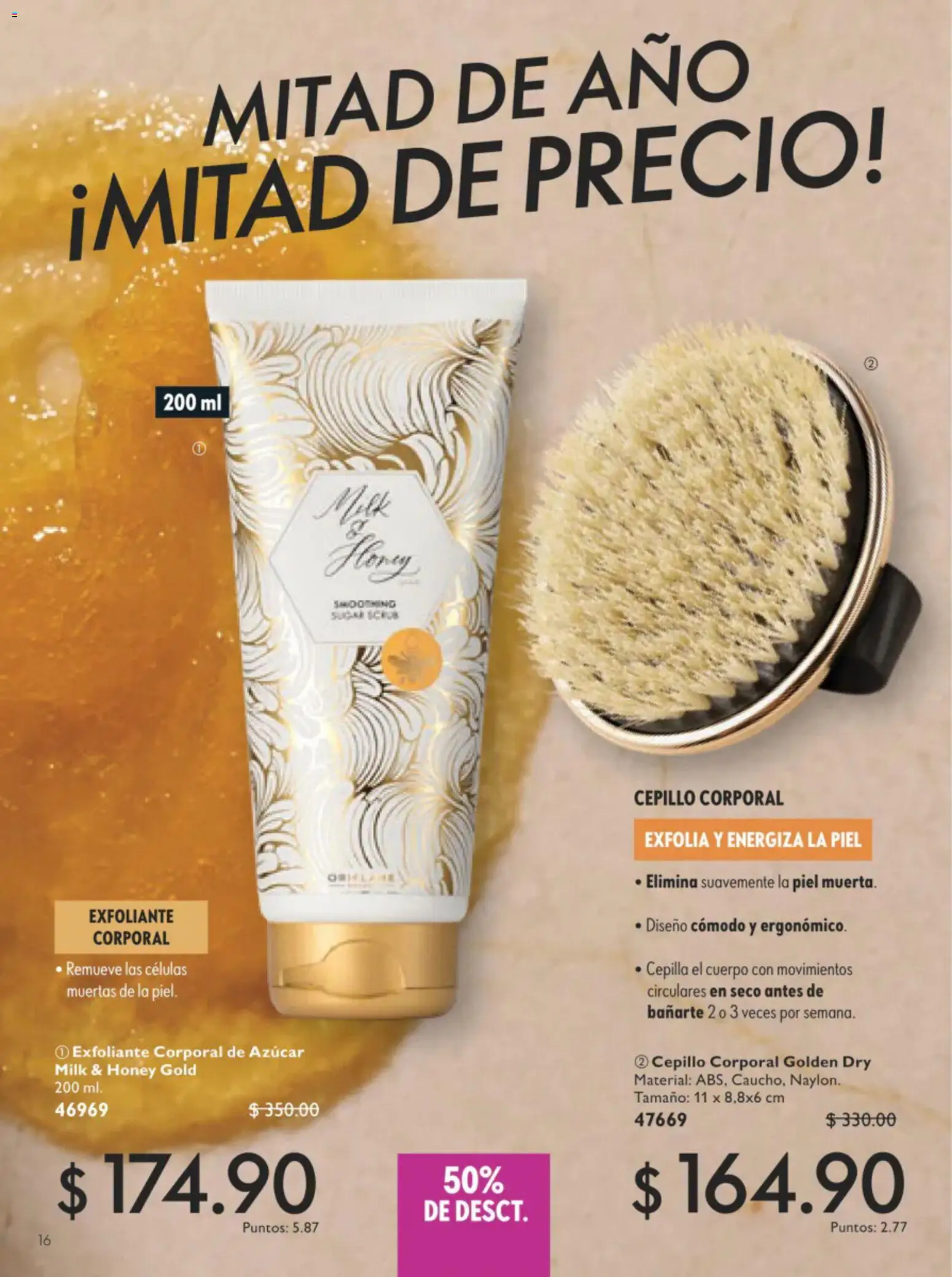 Nuevas ofertas de Oriflame válidas en toda la República Mexicana desde el 11/07/2026. ¡Encuentra las mejores ofertas en Oriflame campaña 10 2026! | Página: 16 | Productos: Azúcar, Cepillo, Exfoliante corporal
