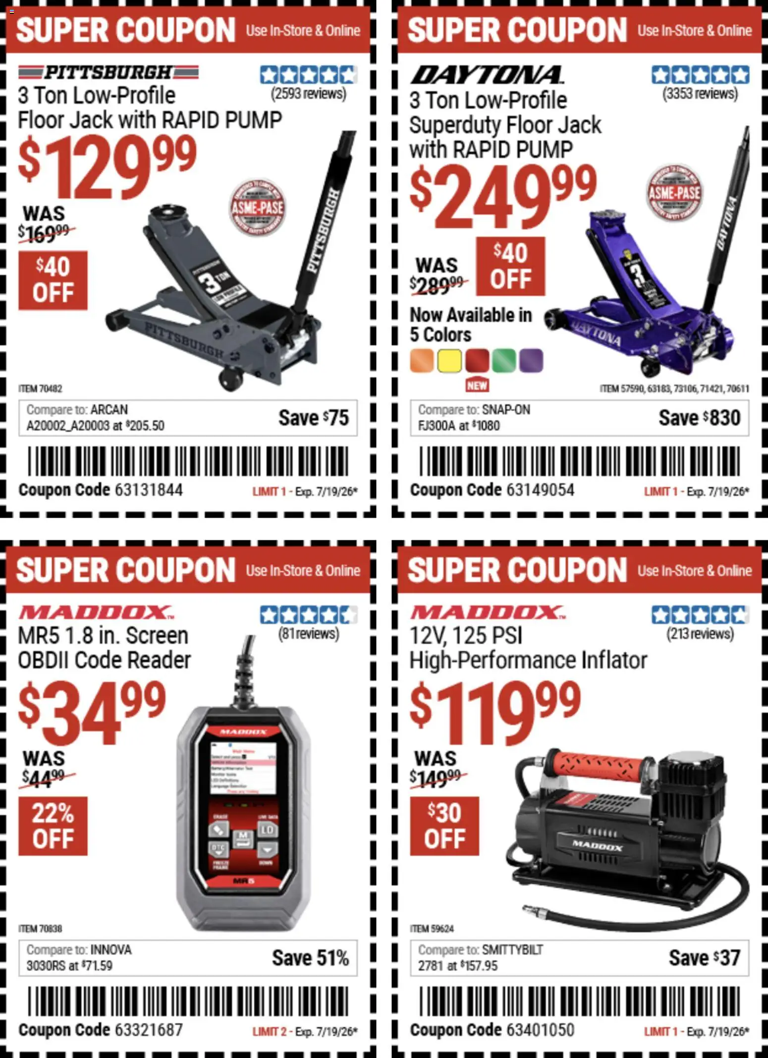 Harbor Freight Weekly Ad - valid from 07/06/2026 | Page: 30 | Products: Pump