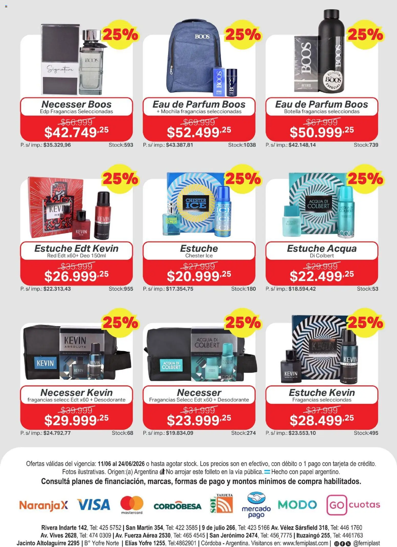 Ferniplast catálogo │ válido desde el 11.06.2026 | Página: 8 | Productos: Botella, Desodorante, Estuche, Mochila