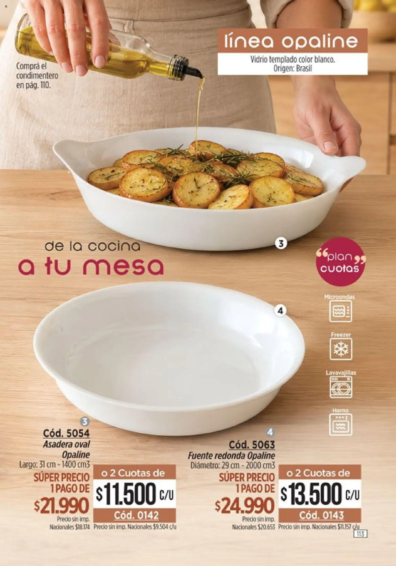 Catálogo Amodil Campaña 12 │ válido desde el 30/06/2026 | Página: 113 | Productos: Cocina, Asadera, Fuente, Freezer