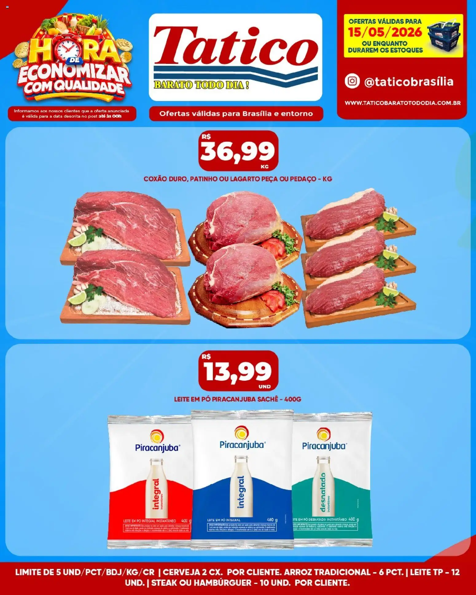 Tatico Folheto - válido de 15.05.2026 | Página: 14 | Produtos: Pó, Leite, Arroz, Leite em pó