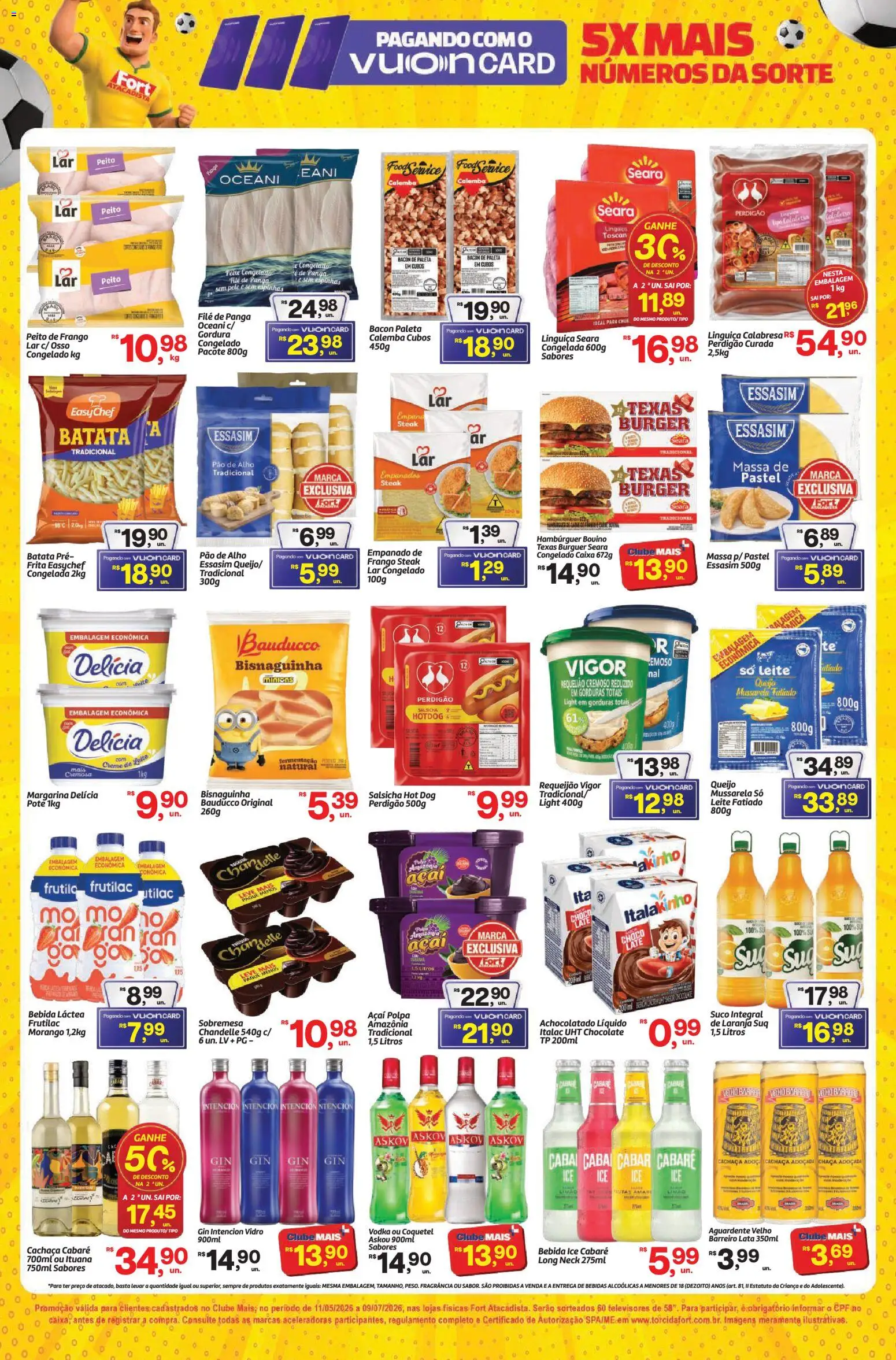 Fort Atacadista Folheto - válido de 22/06/2026 | Página: 3 | Produtos: Fragrância, Achocolatado, Suco, Mussarela