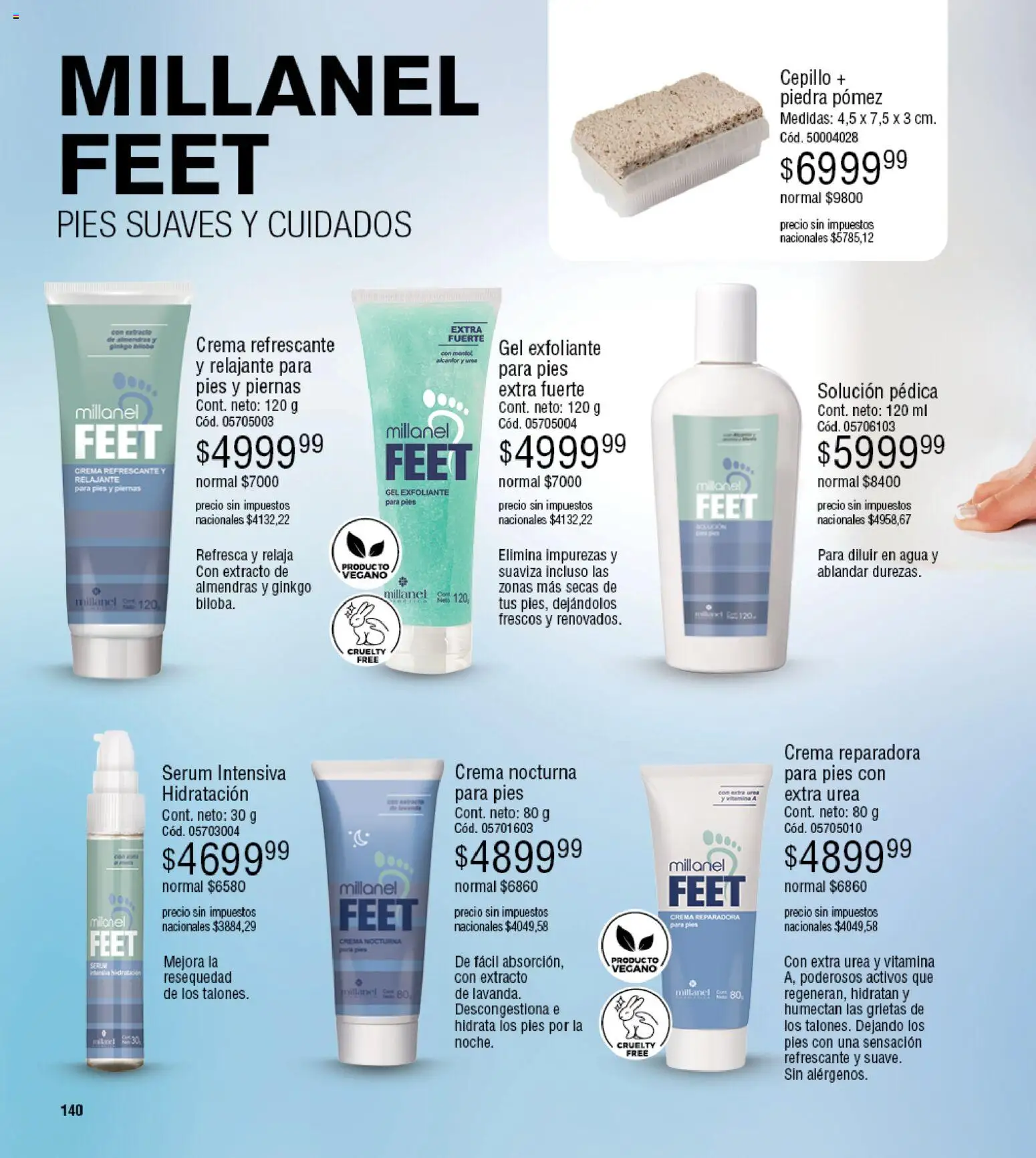 Millanel - Catálogo │ válido desde el 27.04.2026 | Página: 140 | Productos: Almendras, Cepillo, Serum, Agua