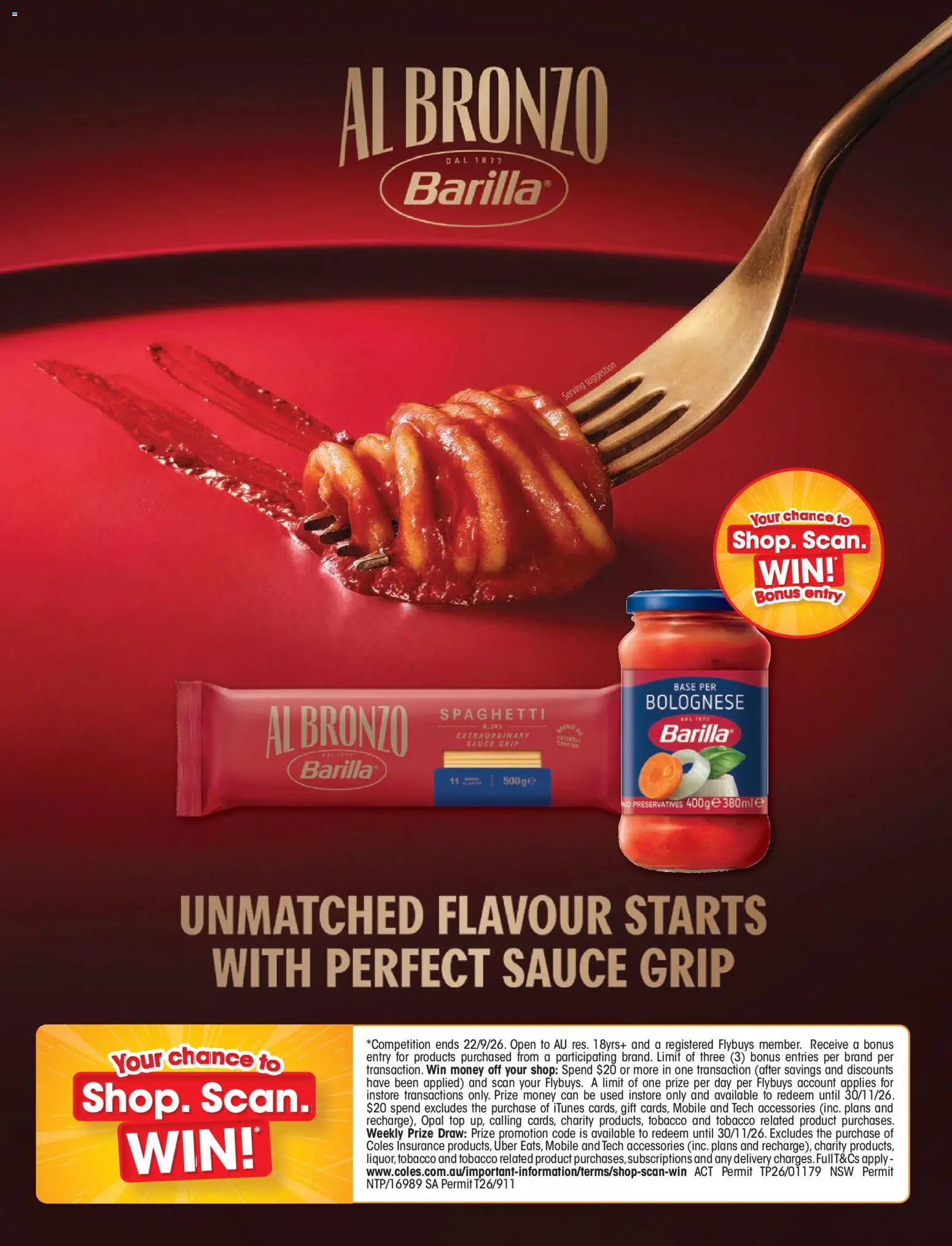 Coles catalogue - valid from 01/09/2026 | Page: 43 | Products: Pasta, Sauce, Accessories, Barilla