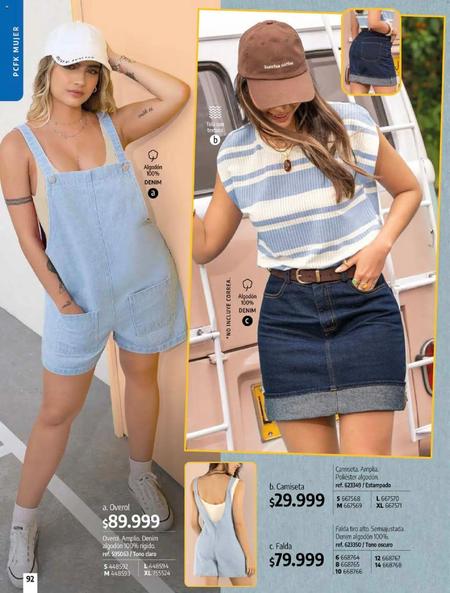 Pacifika revista - valida desde el 18/09/2026 | Página: 92 | Productos: Algodón, Falda, Camiseta, Overol