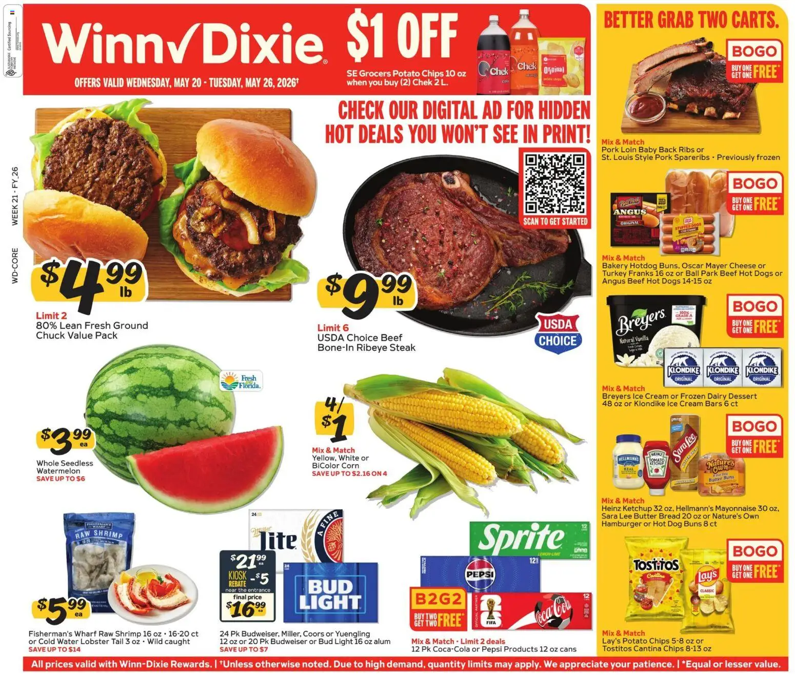Winn Dixie Weekly Ad - valid from 20.05.2026 | Page: 1