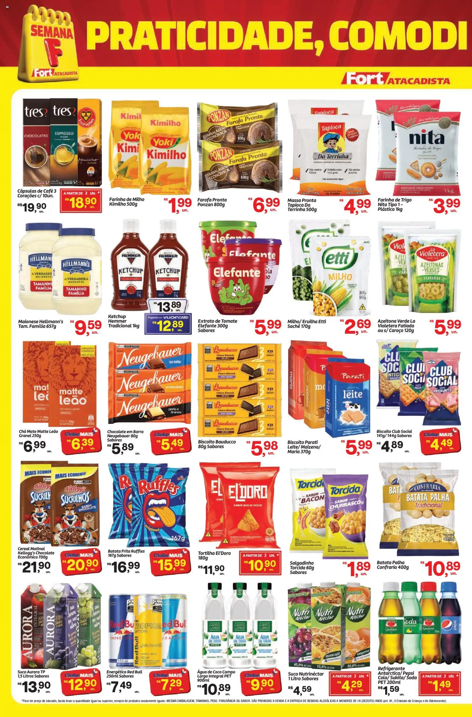 Fort Atacadista Folheto - válido de 30.05.2026 | Página: 2 | Produtos: Azeitonas, Chocolate, Batata palha, Refrigerante