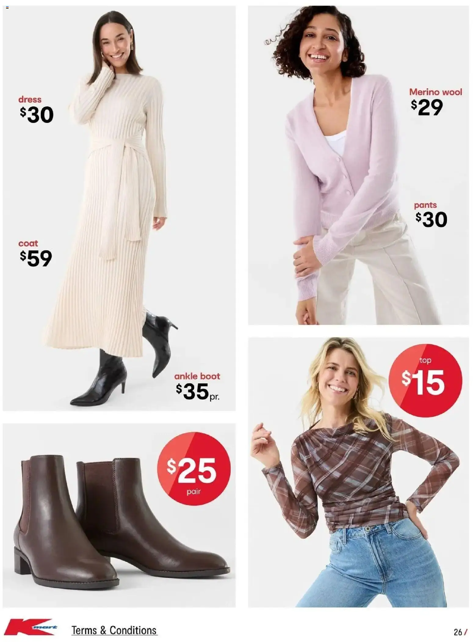 Kmart catalogue - valid from 15.04.2026 | Page: 26 | Products: Dress, Coat, Pants