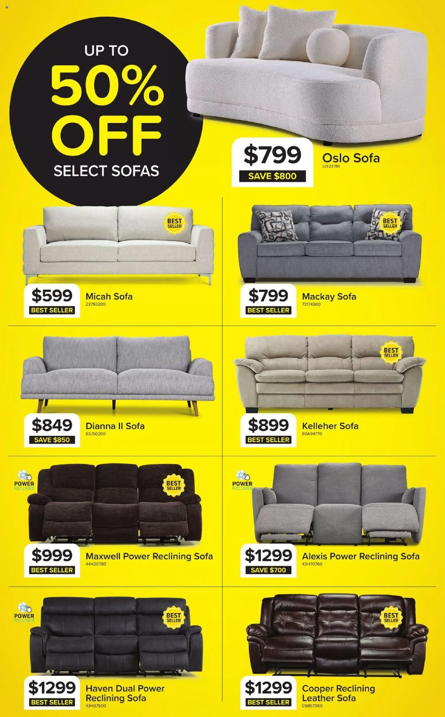 Leon's flyer valid from Sep 17, 2026 | Page: 6 | Products: Sofas, Sofa