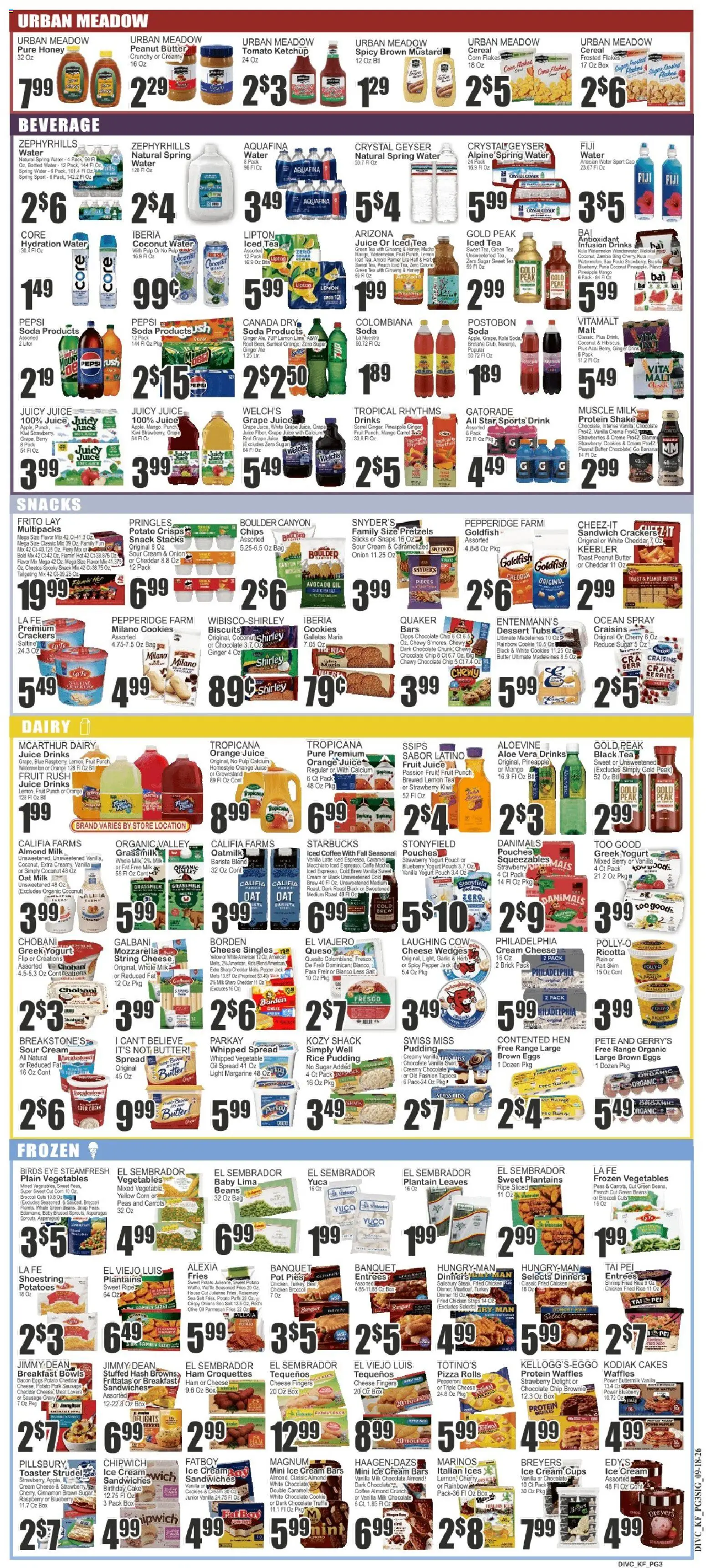 Key Food Weekly Ad - valid from 09/18/2026 | Page: 3 | Products: Berries, Tea, Pineapple, Lemon