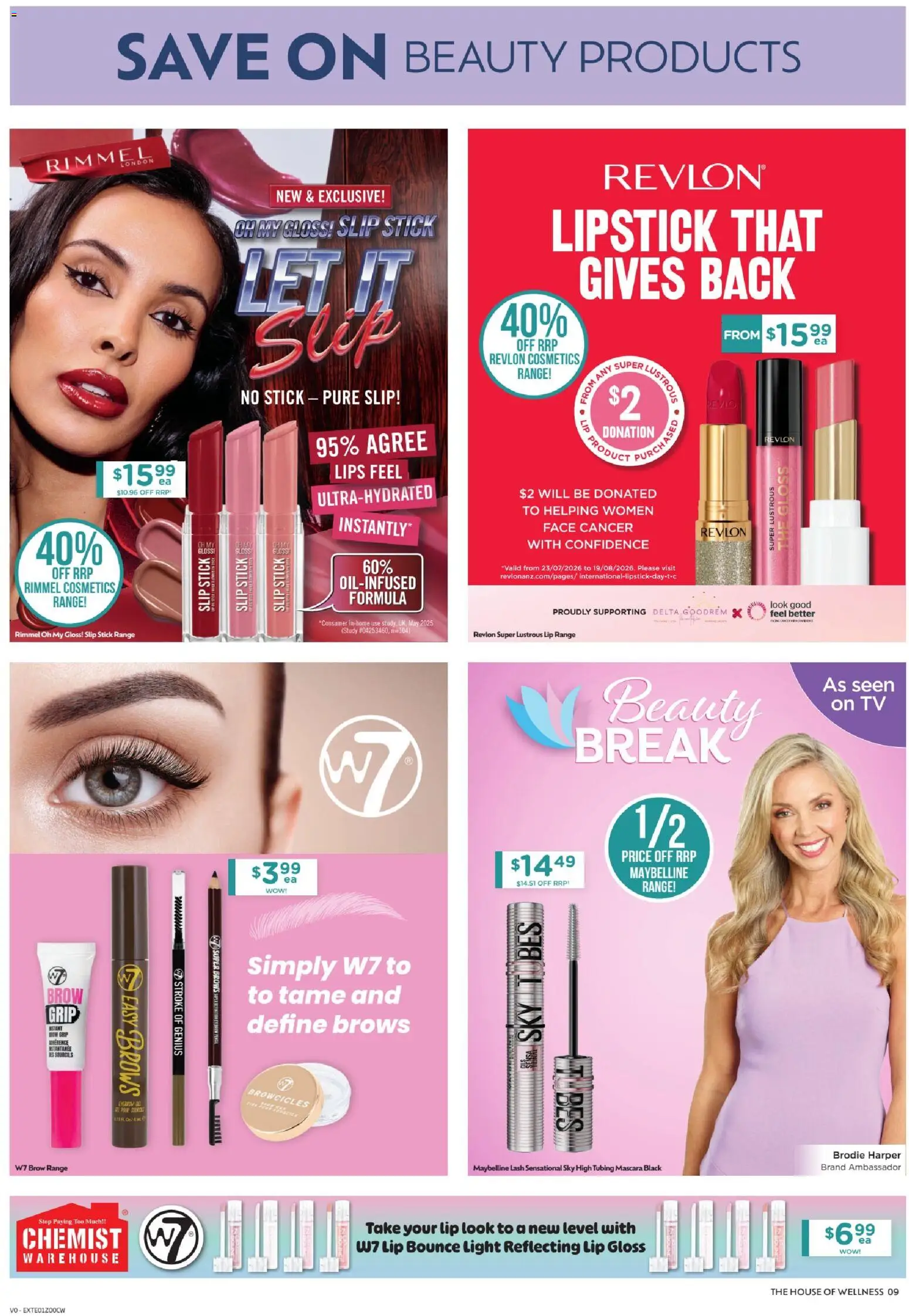 Chemist Warehouse catalogue - valid from 06/08/2026 | Page: 9 | Products: Light, Mascara, Lip gloss, Tv