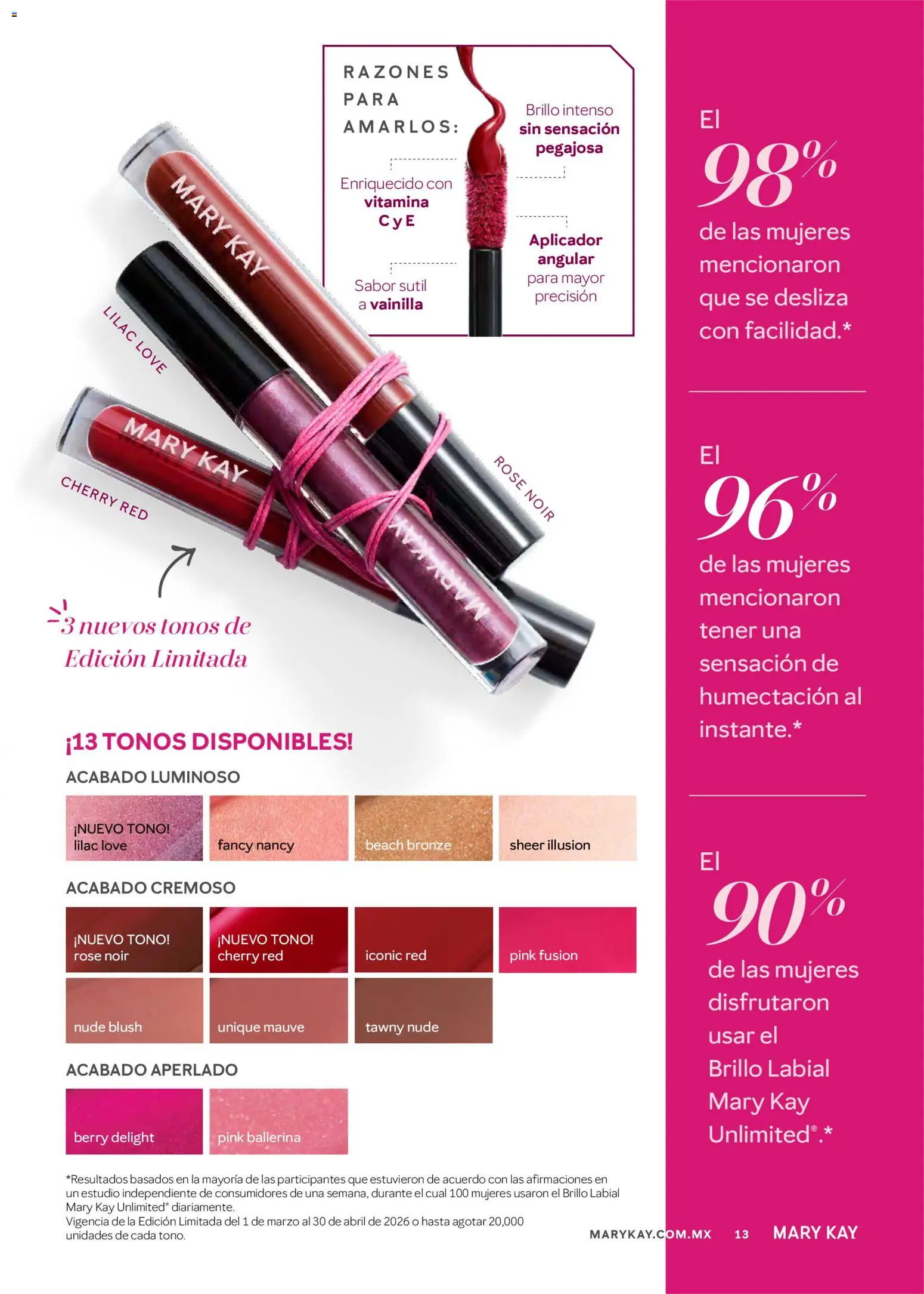 Nuevas ofertas de Mary Kay válidas en toda la República Mexicana desde el 01.03.2026. ¡Encuentra las mejores ofertas en Mary Kay catálogo! | Página: 13 | Productos: Brillo