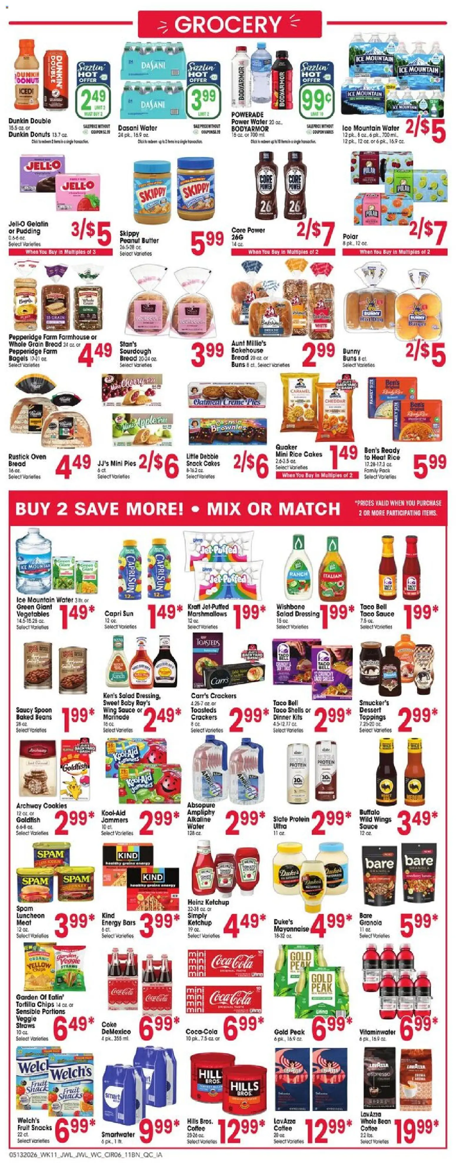 Jewel Osco Weekly Ad - IA - valid from 13.05.2026 | Page: 6 | Products: Coffee, Cookies, Salad, Oven